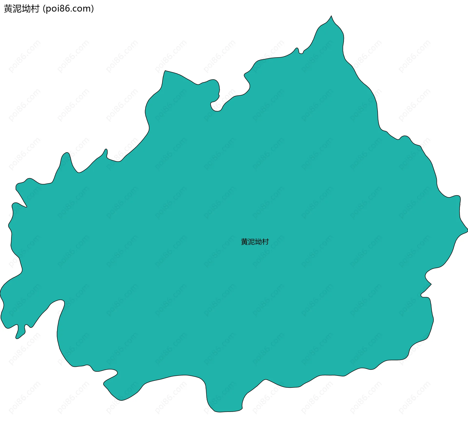 黄泥坳村边界地图