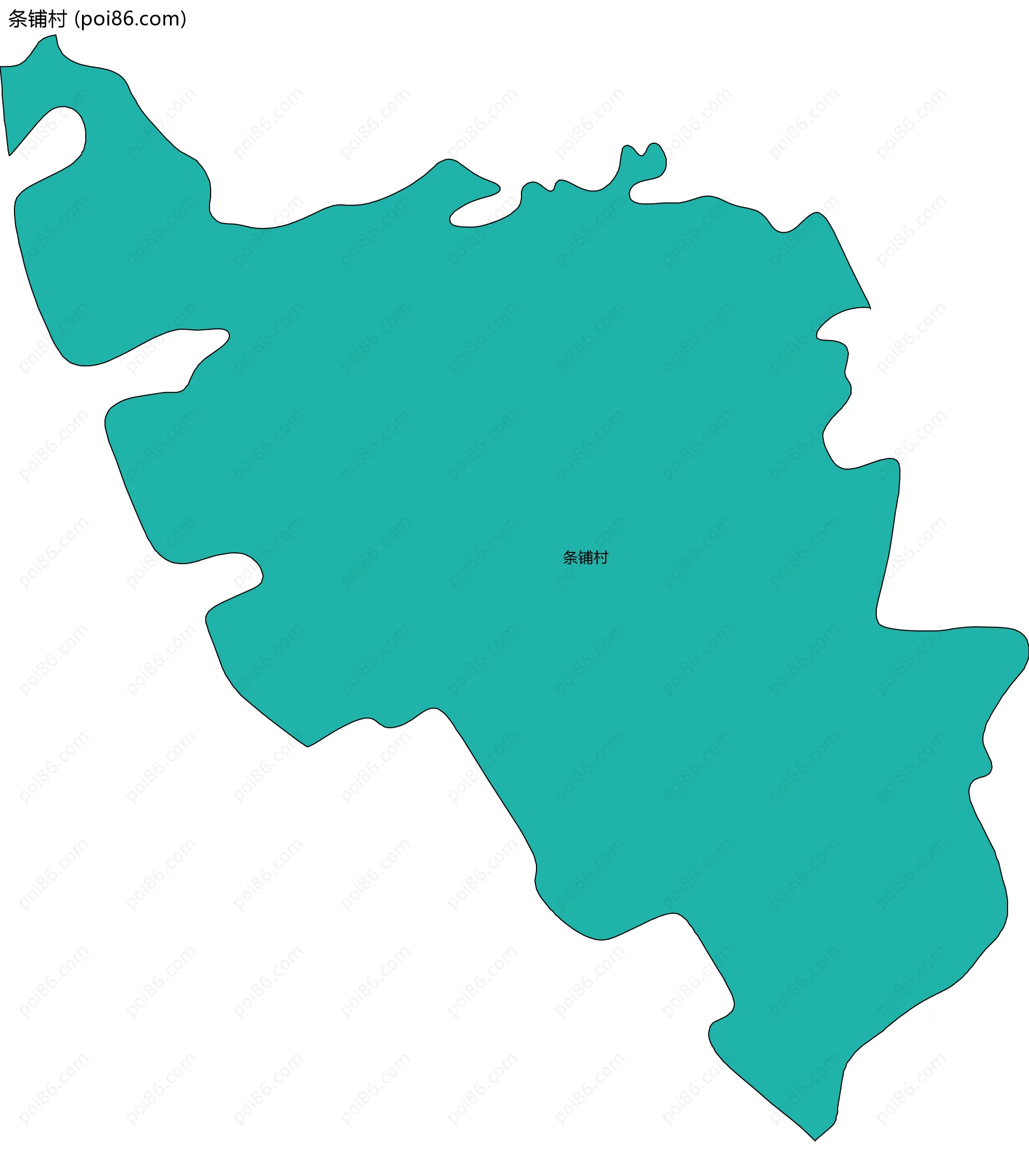 条铺村边界地图