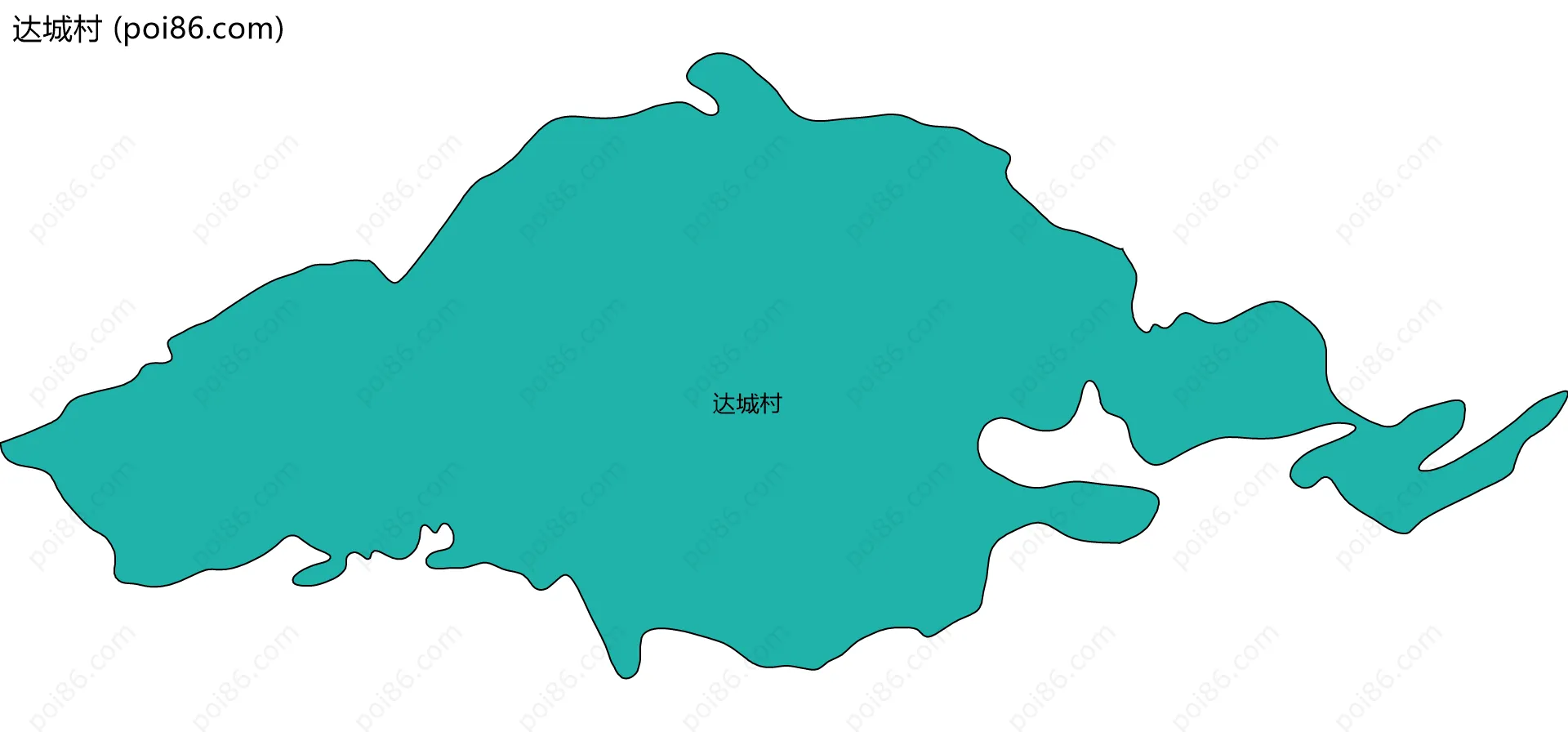 达城村边界地图