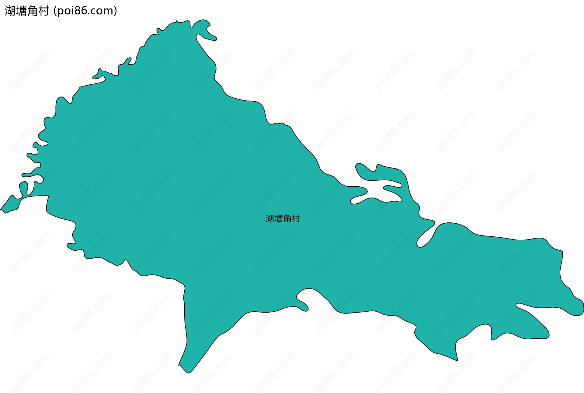 湖塘角村边界地图