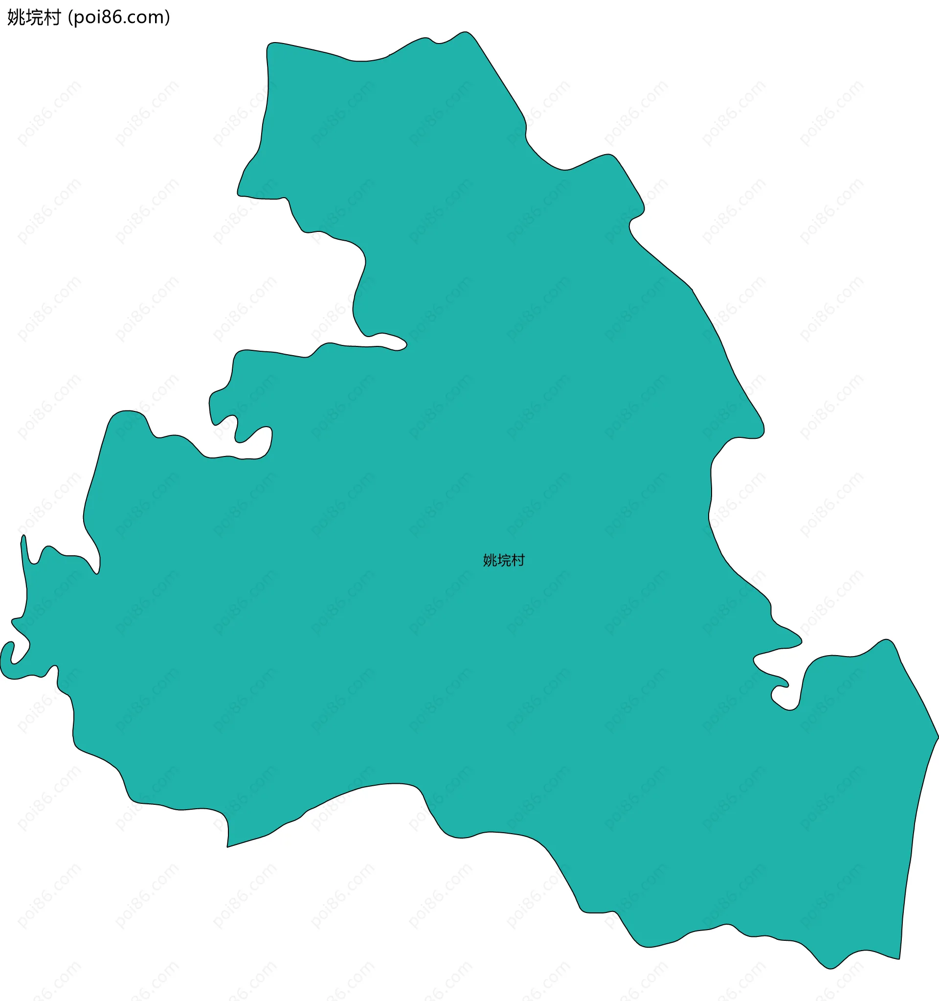 姚垸村边界地图