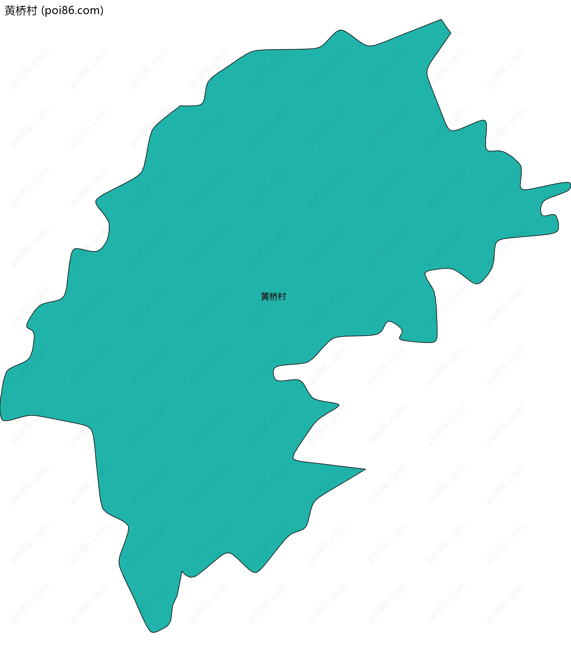 黄桥村边界地图