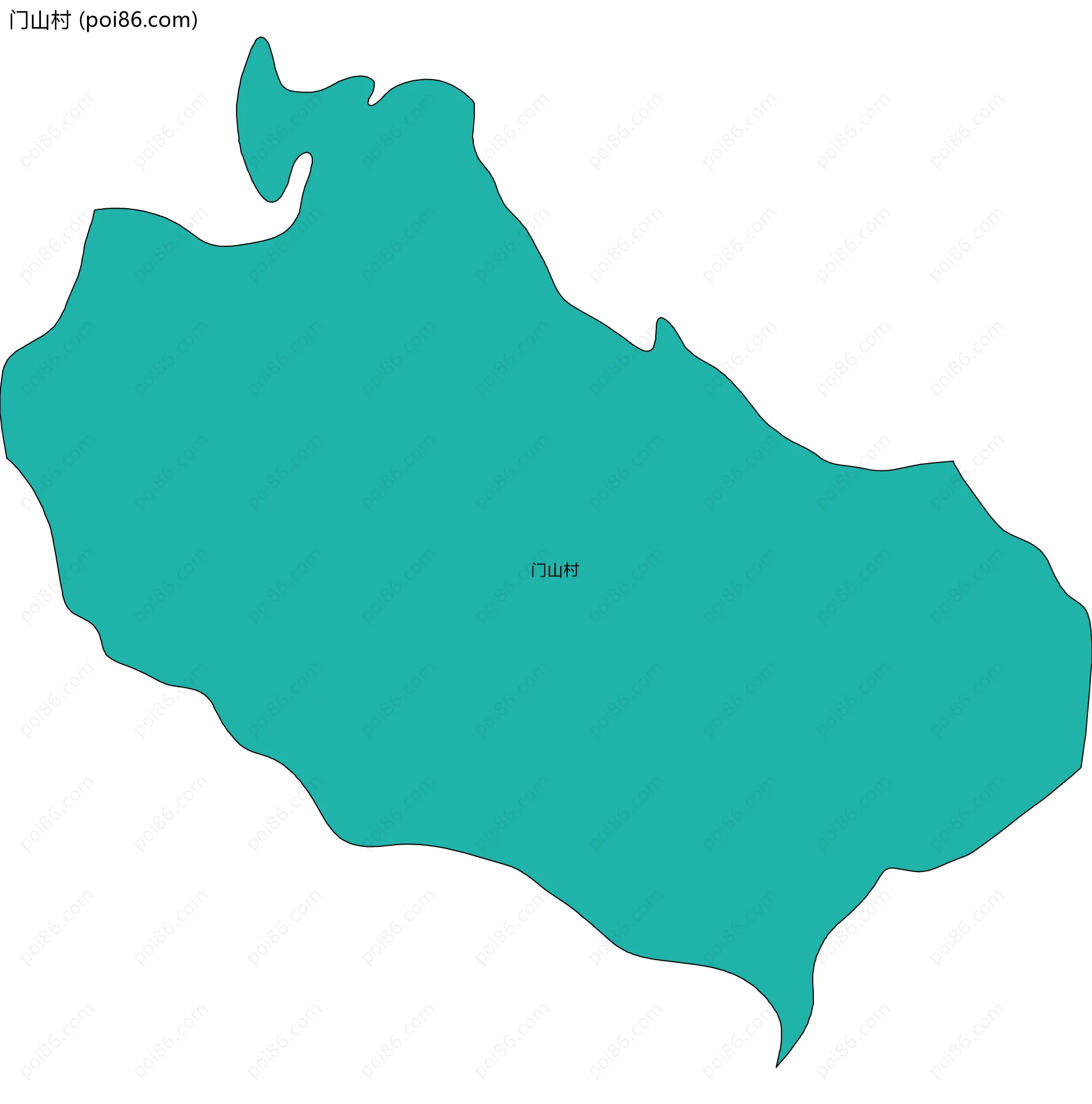 门山村边界地图