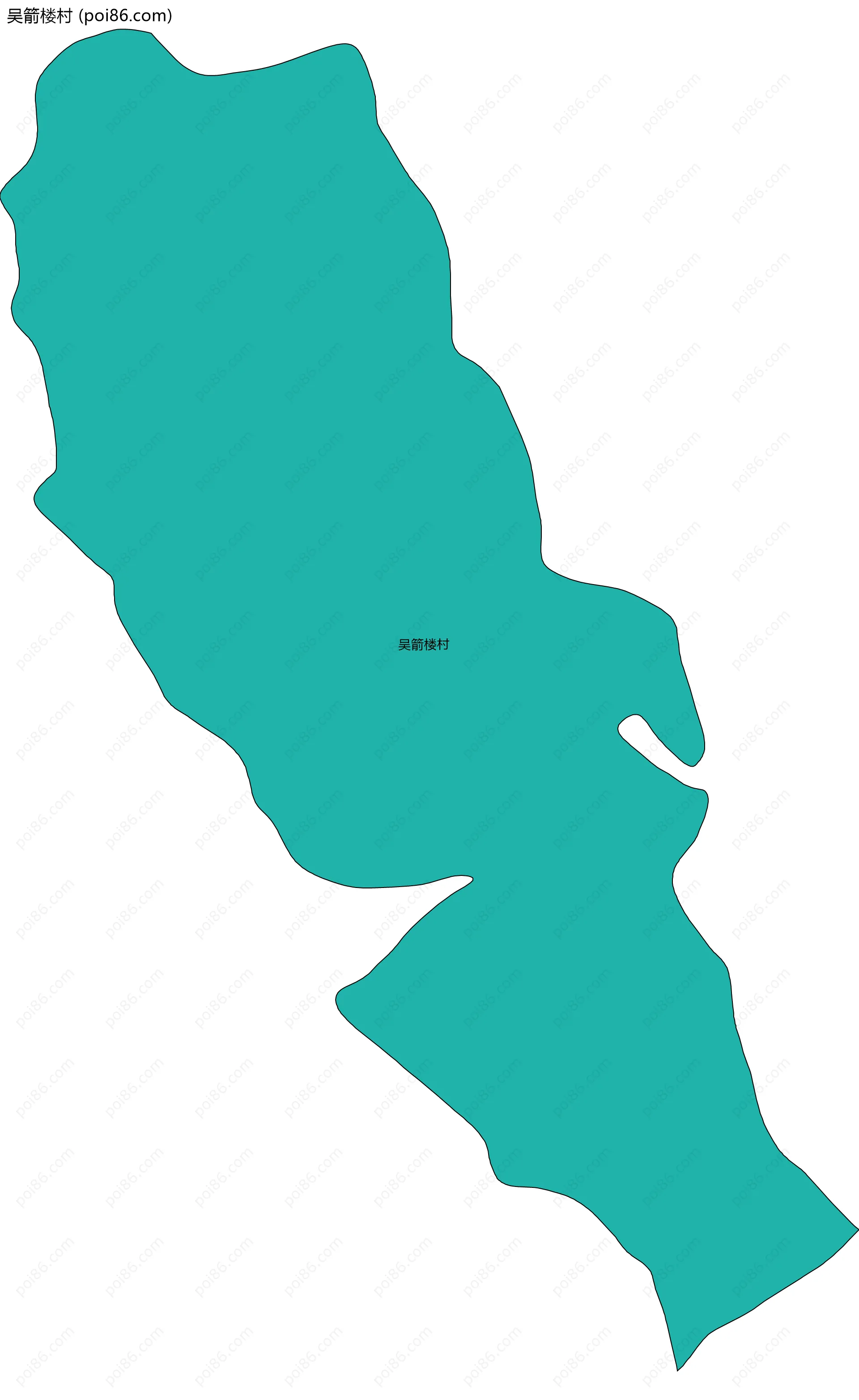吴箭楼村边界地图