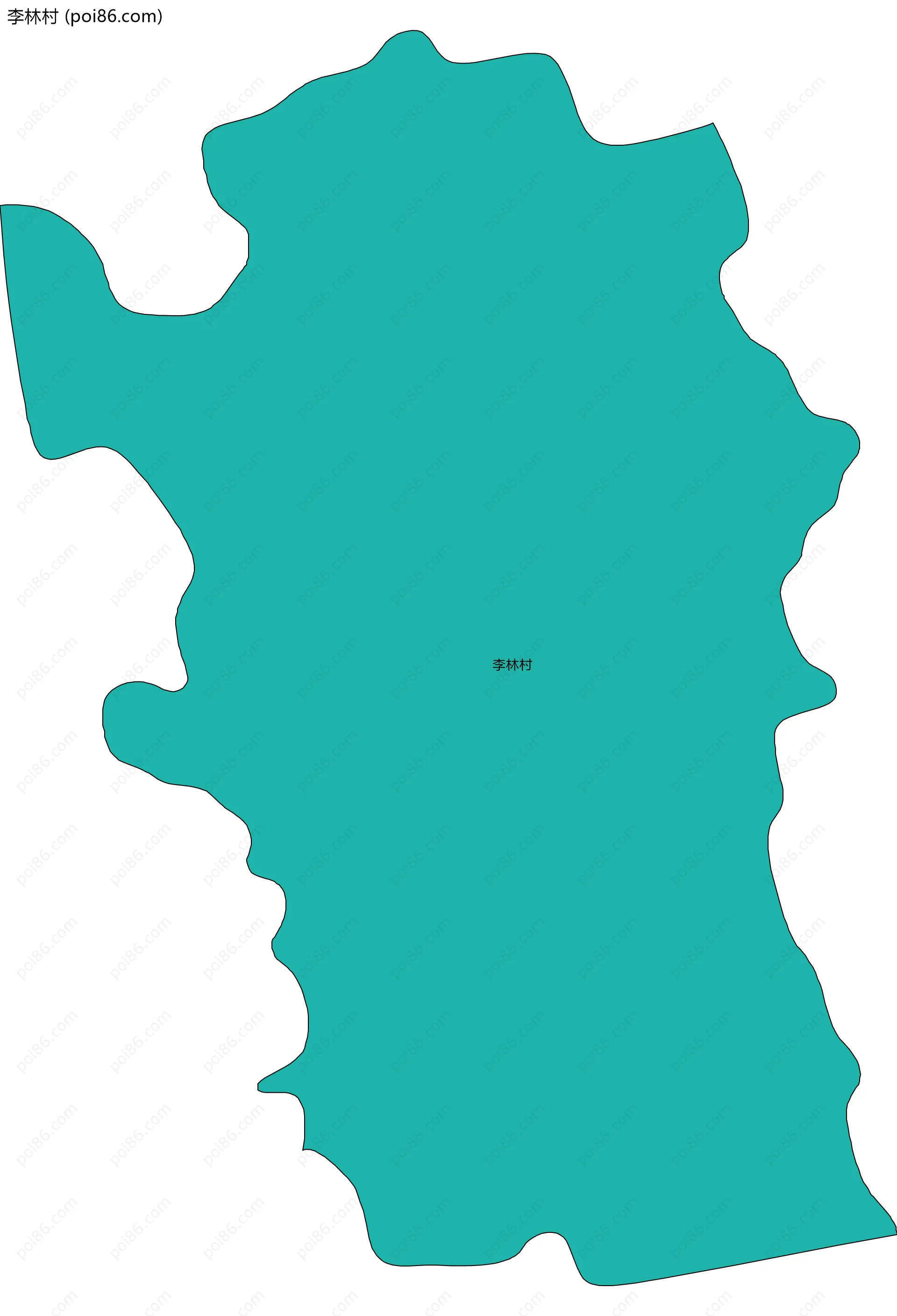 李林村边界地图