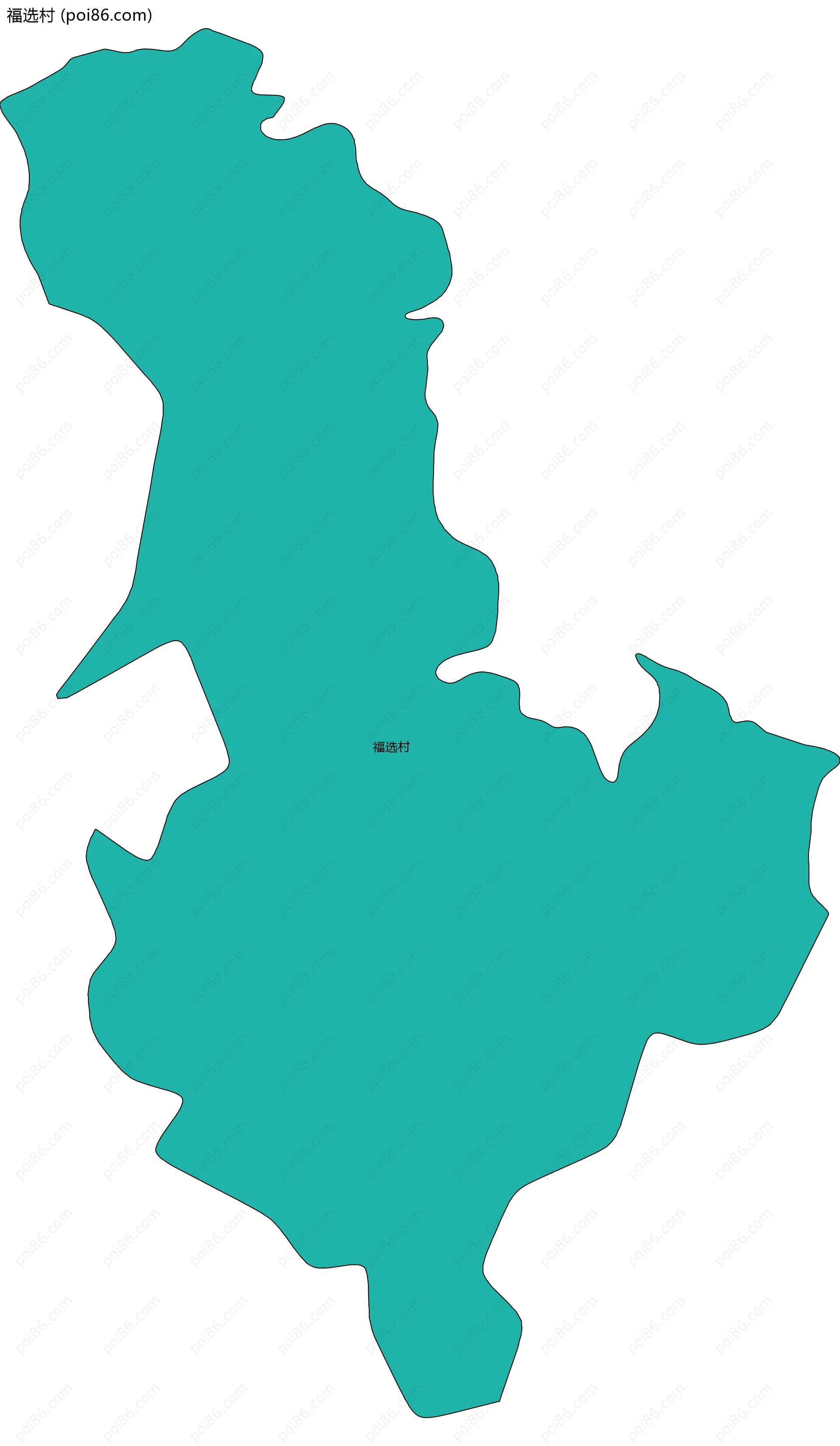 福选村边界地图