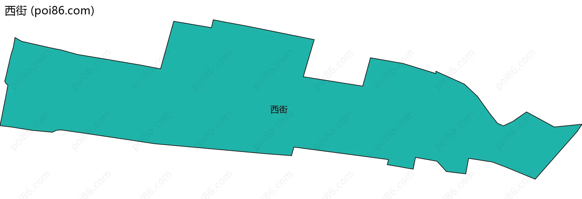 西街边界地图