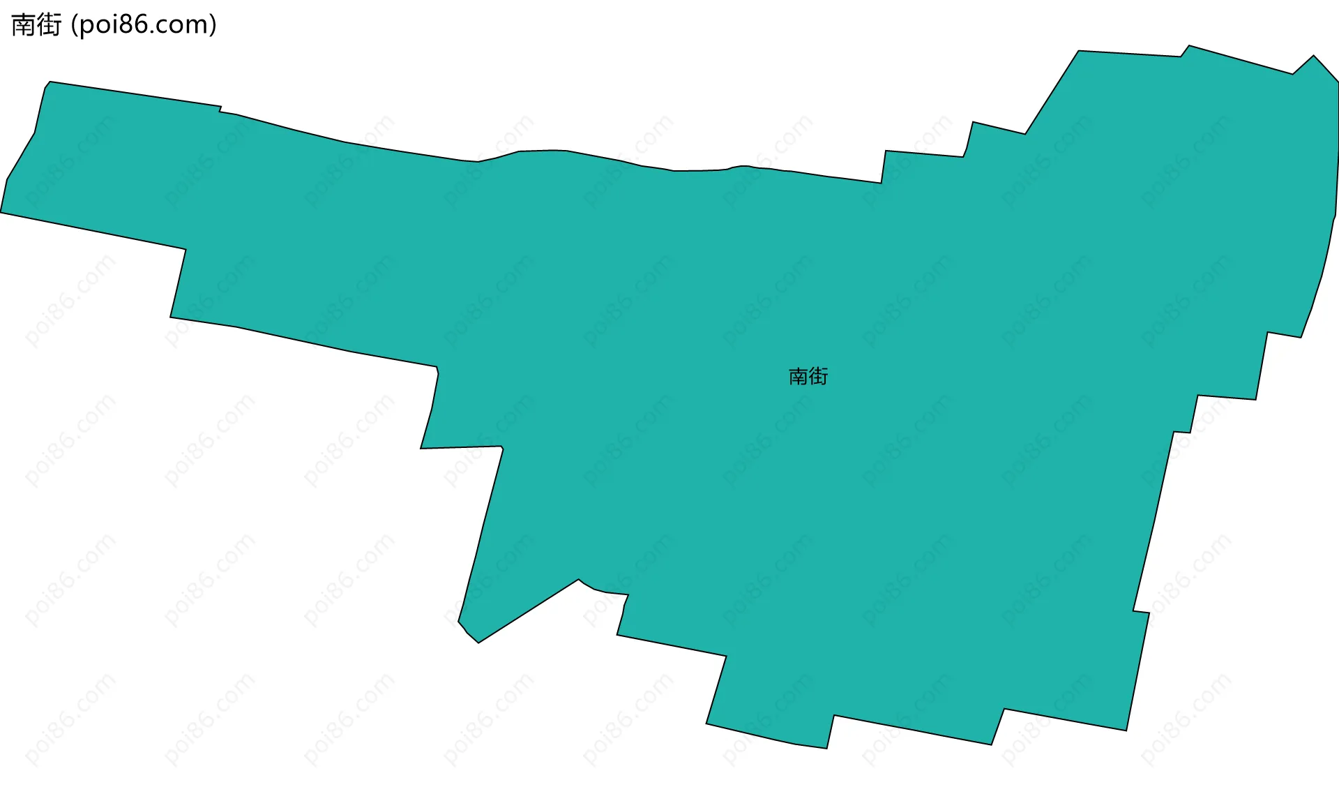 南街边界地图