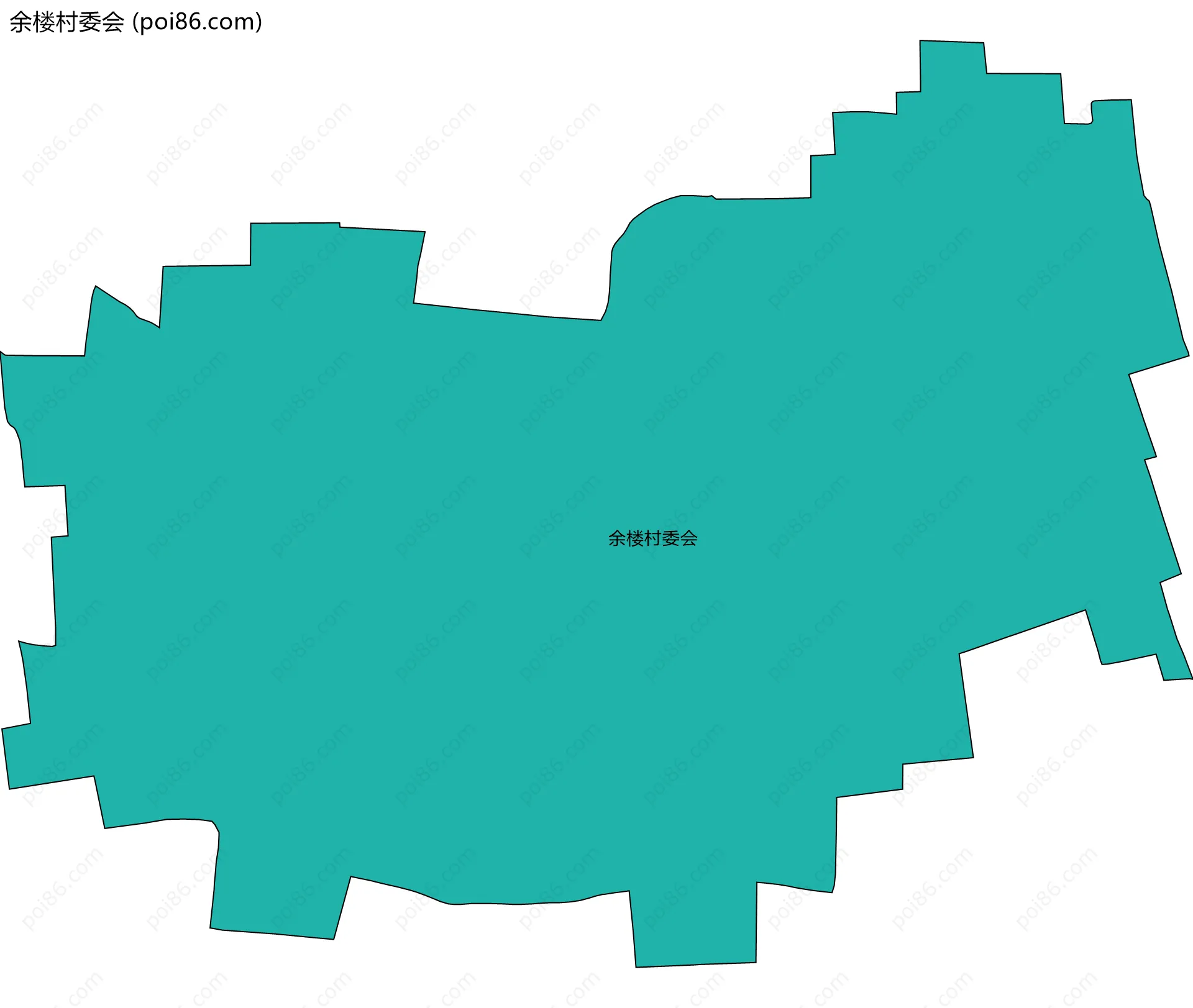 余楼村委会边界地图