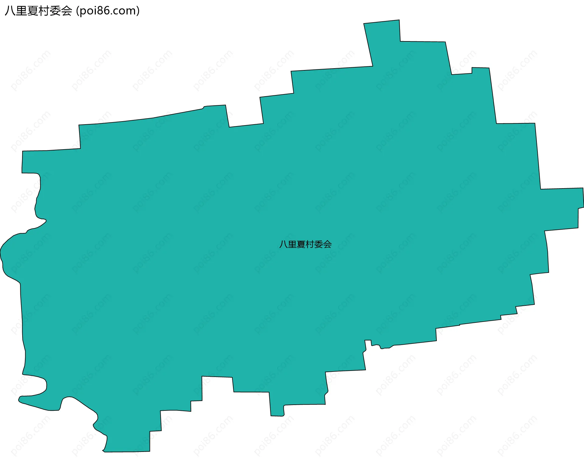八里夏村委会边界地图