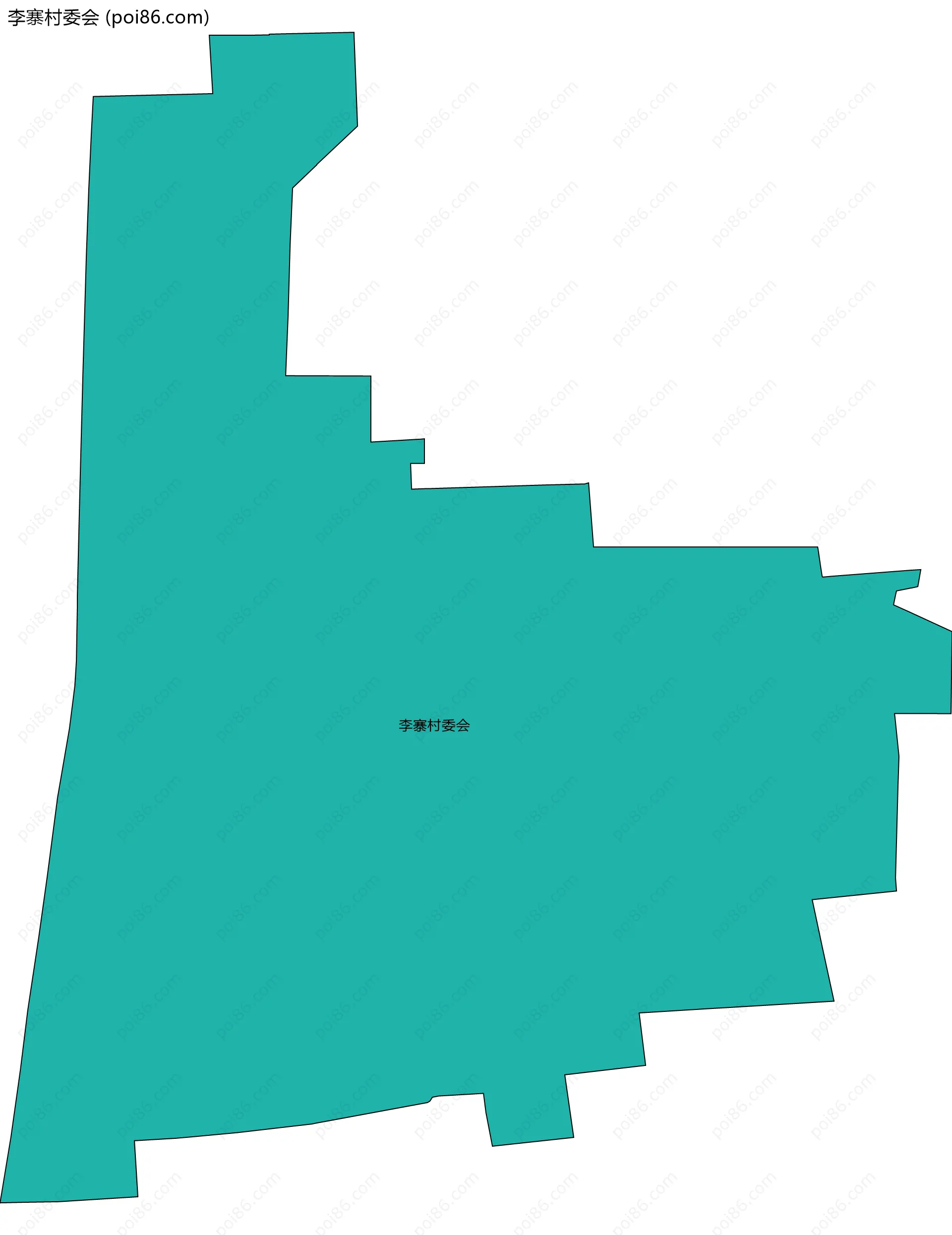 李寨村委会边界地图