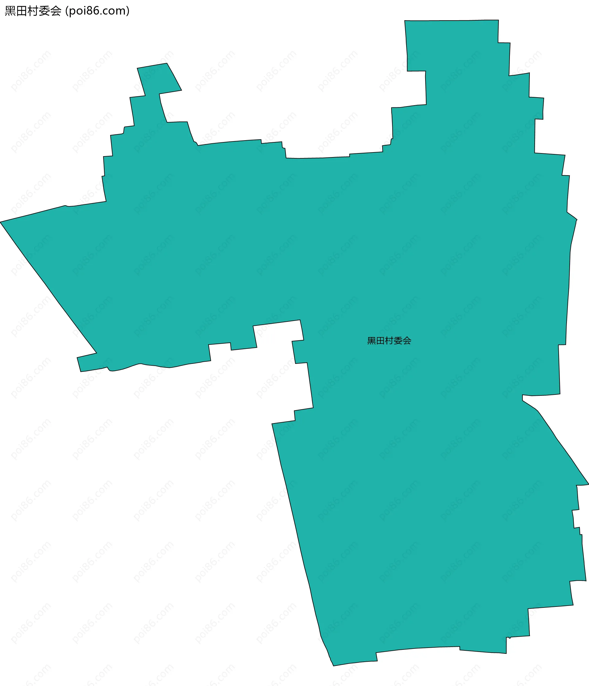 黑田村委会边界地图