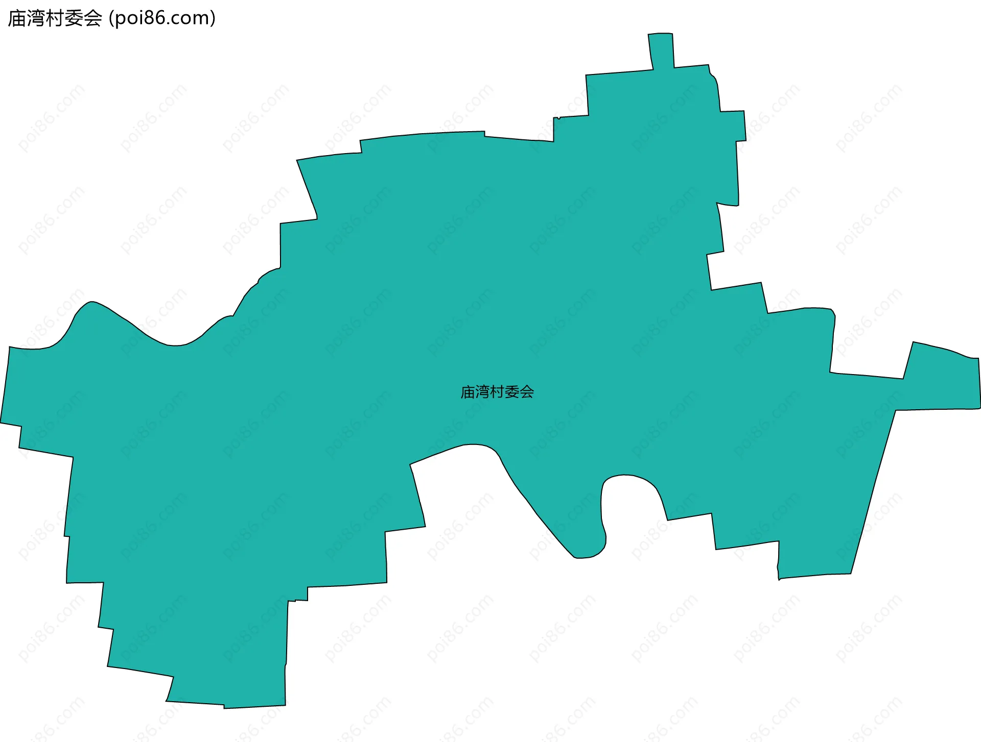 庙湾村委会边界地图