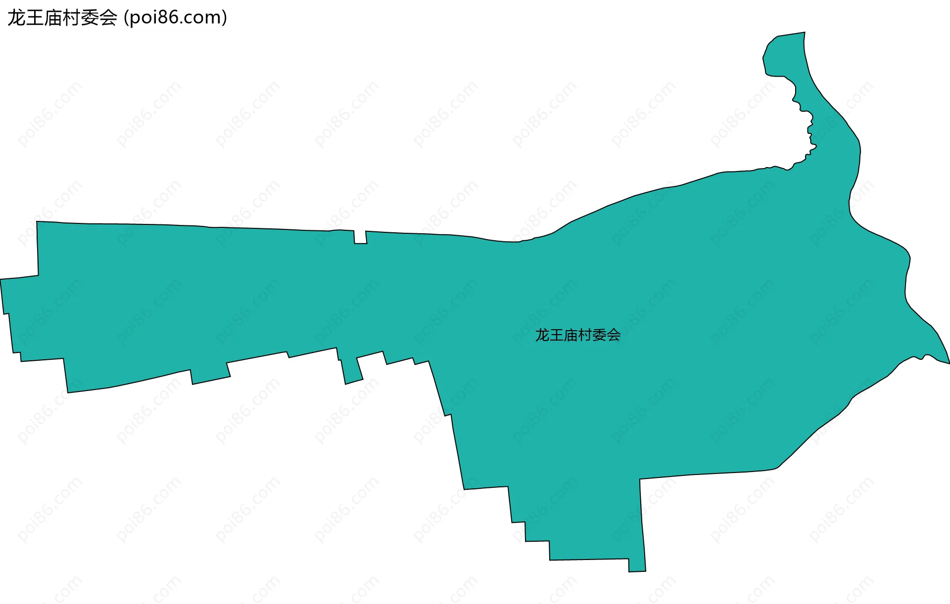 龙王庙村委会边界地图
