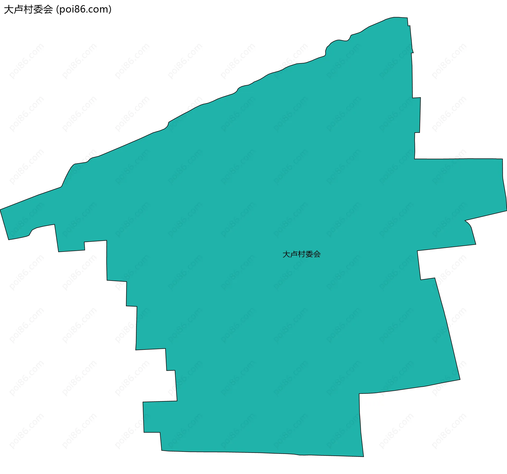 大卢村委会边界地图