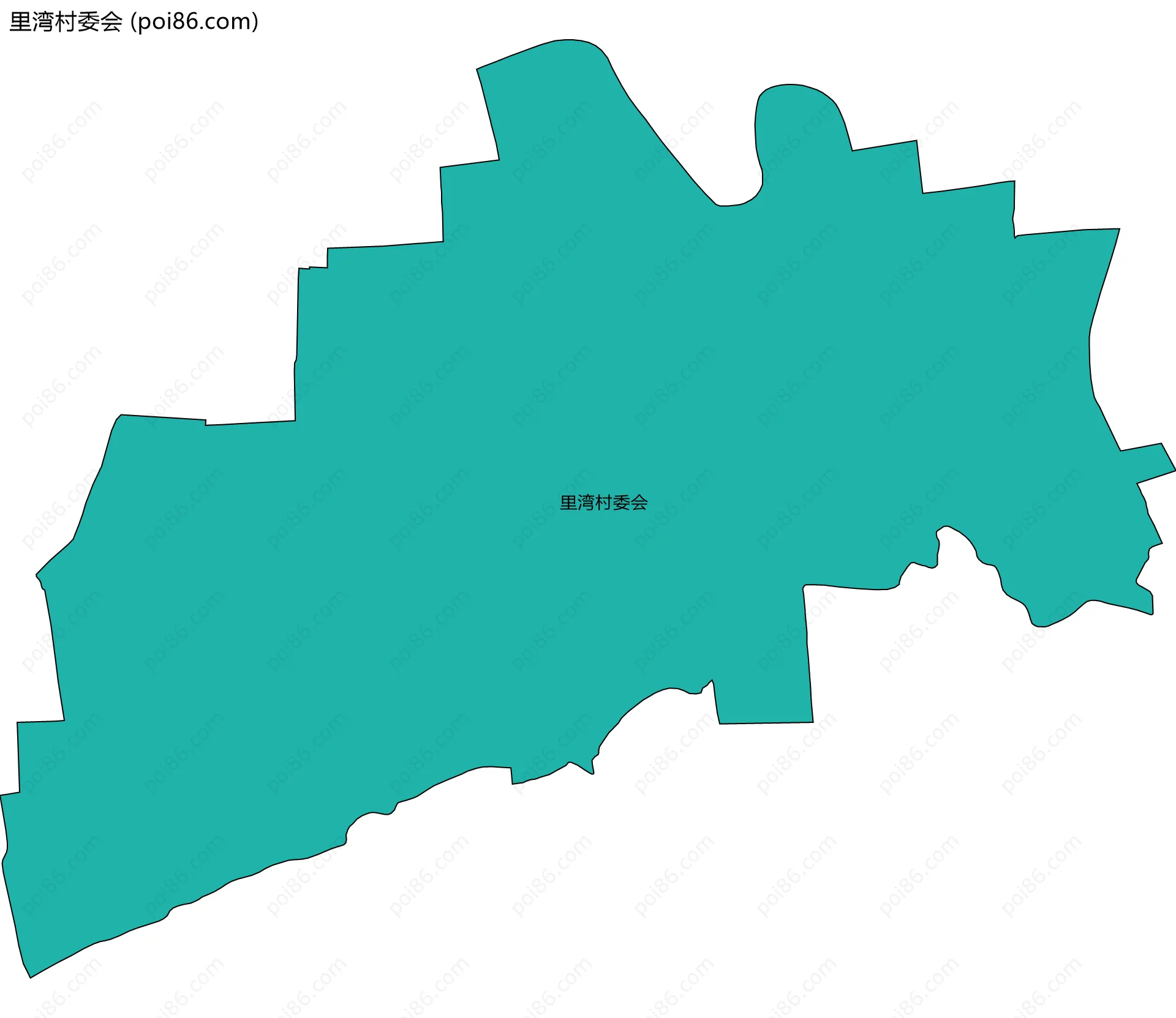 里湾村委会边界地图