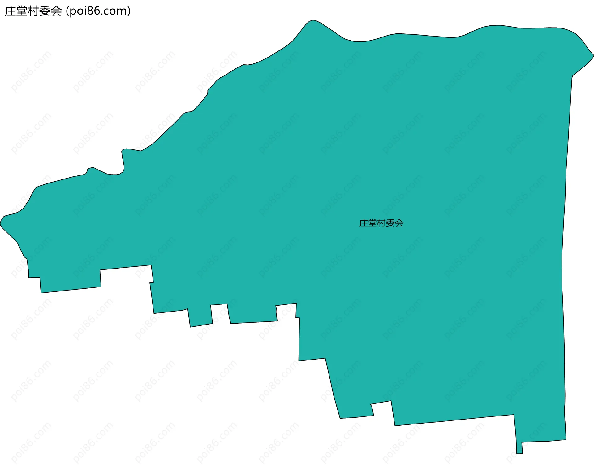 庄堂村委会边界地图