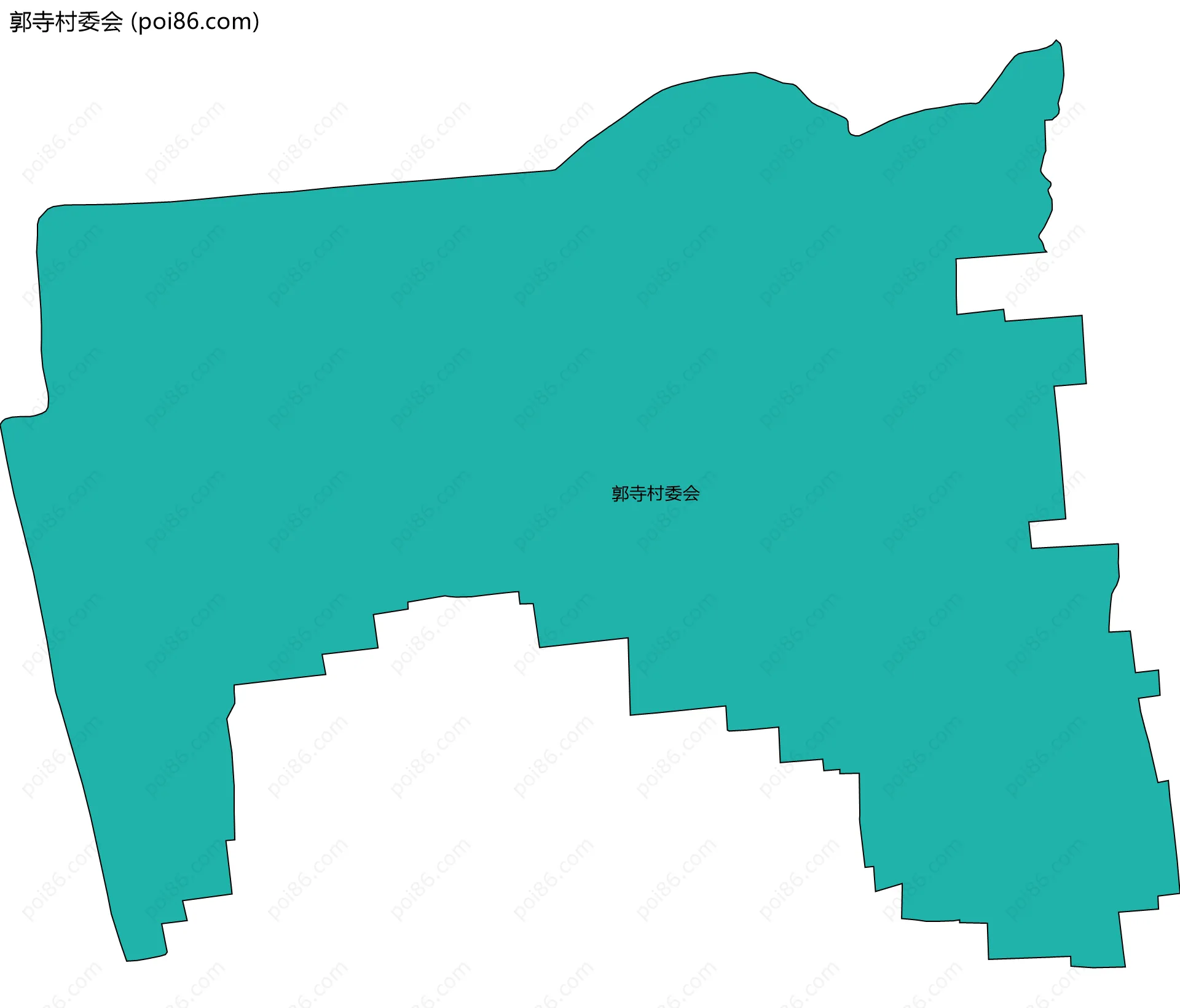 郭寺村委会边界地图