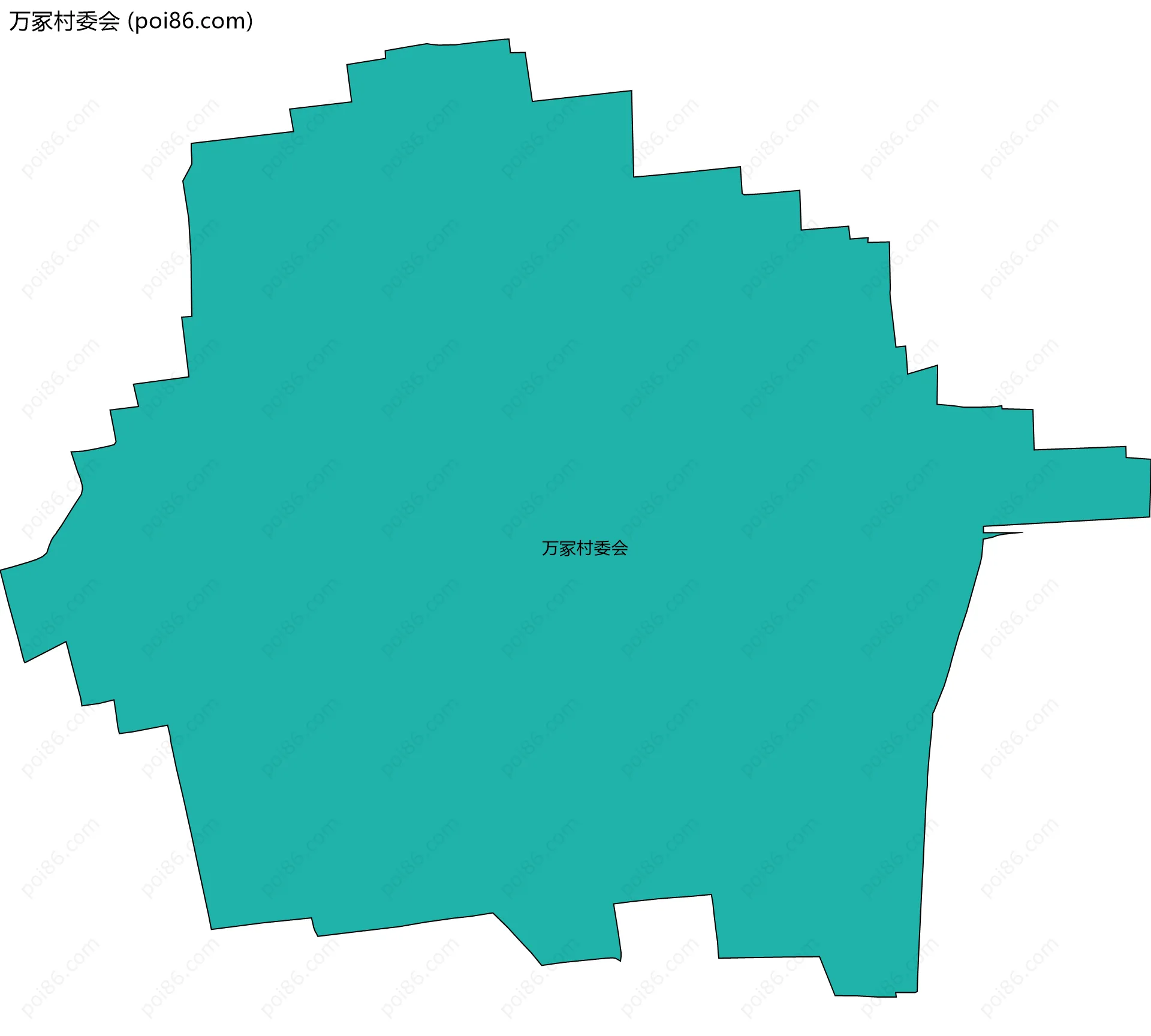 万冢村委会边界地图