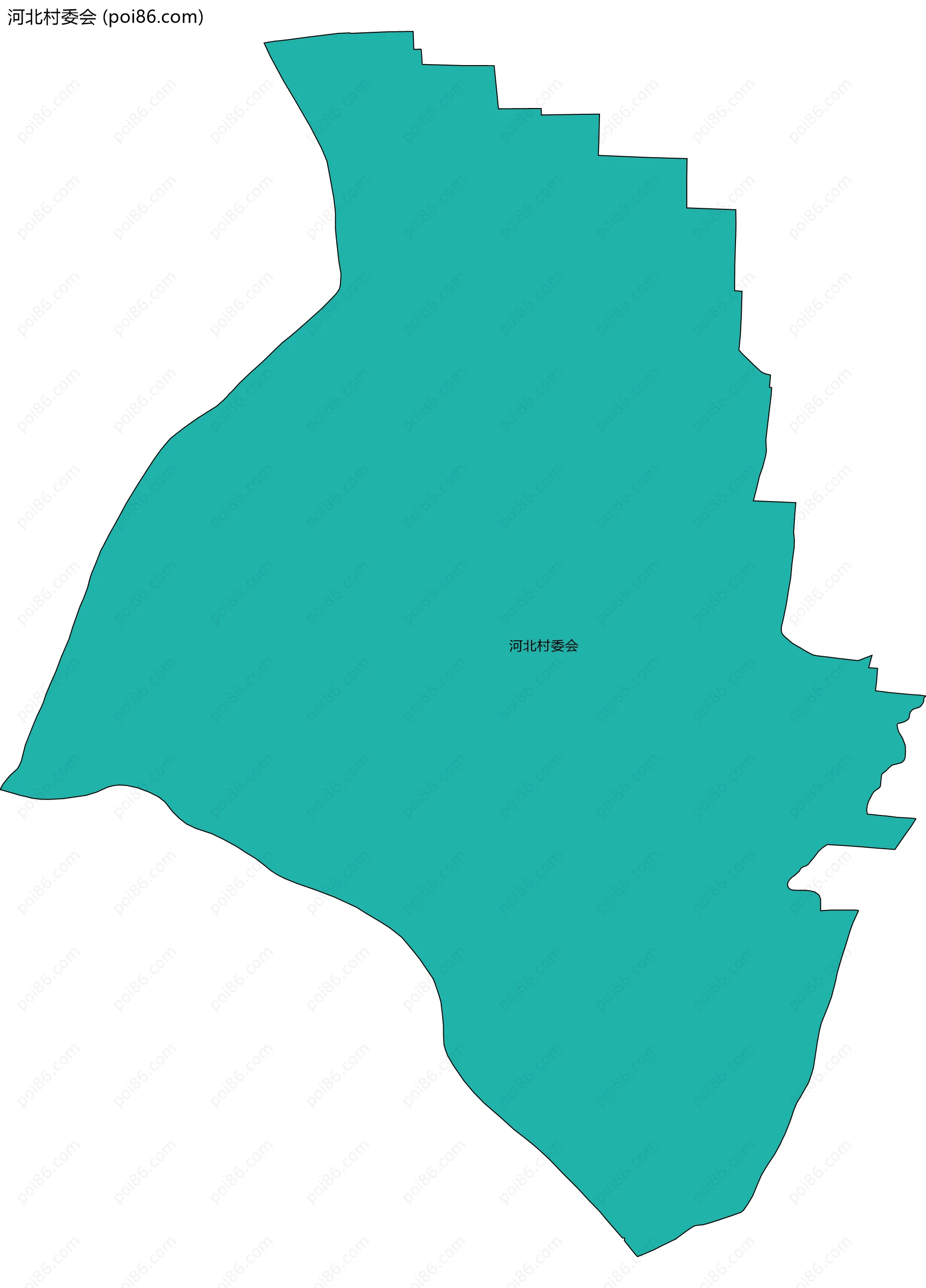 河北村委会边界地图