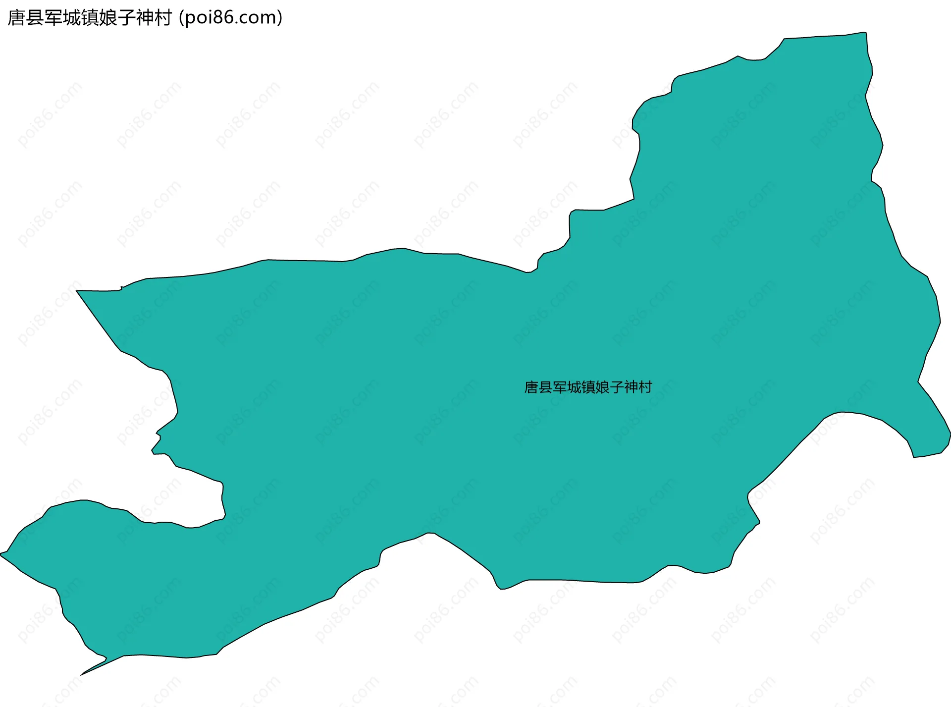 唐县军城镇娘子神村边界地图