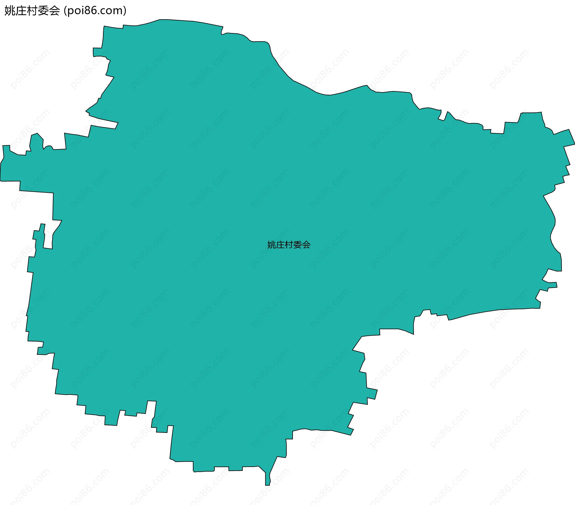 姚庄村委会边界地图