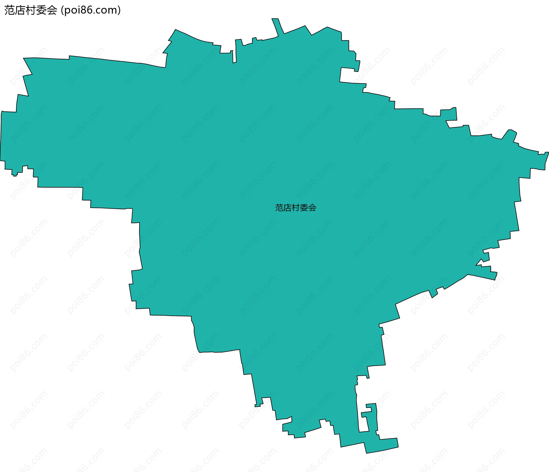 范店村委会边界地图