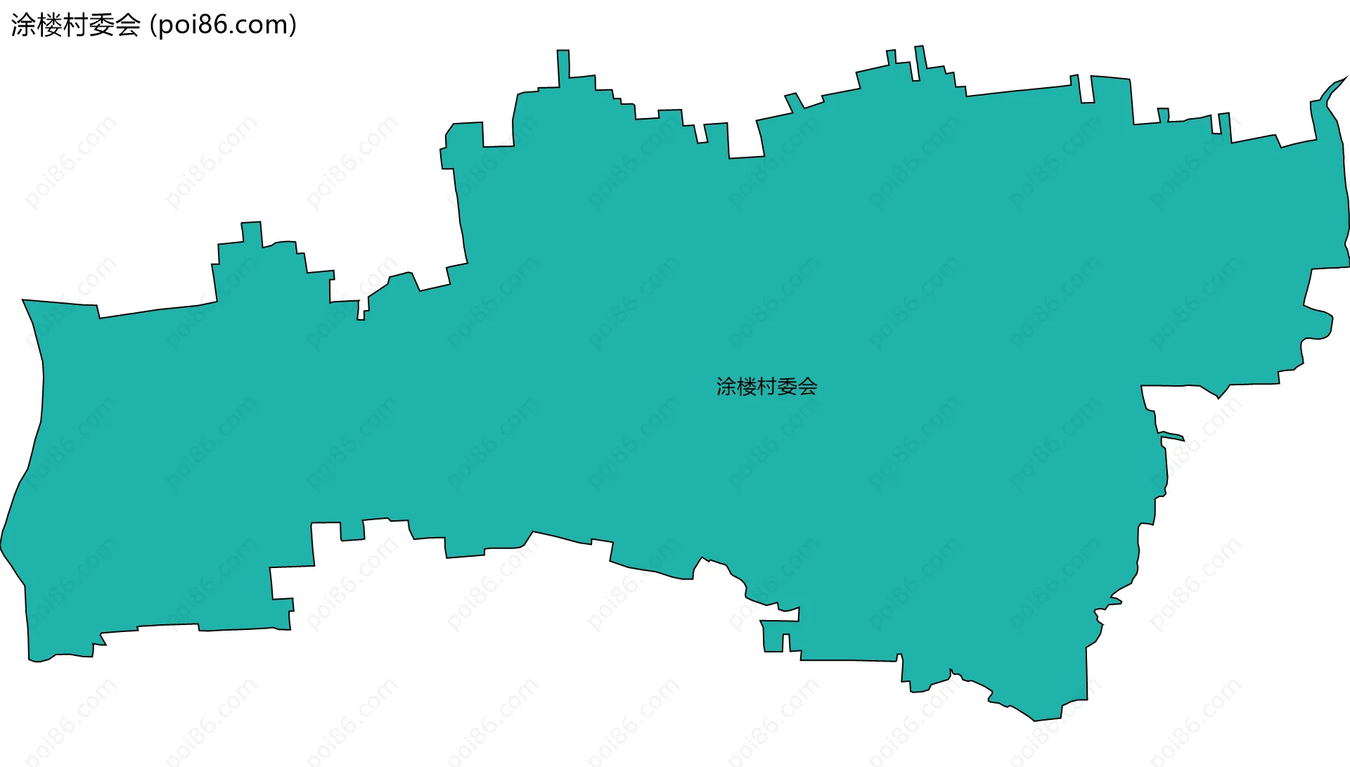 涂楼村委会边界地图