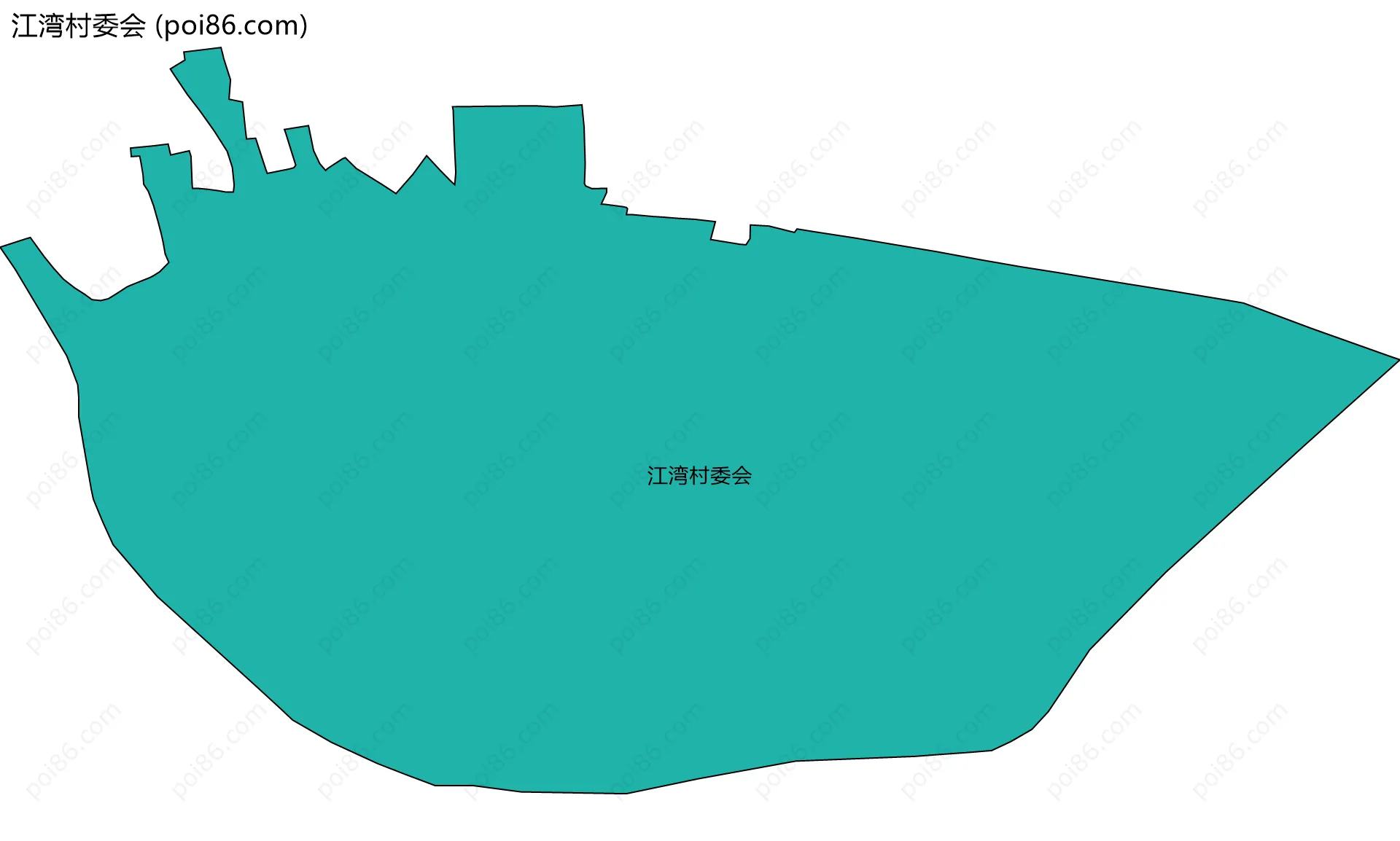 江湾村委会边界地图