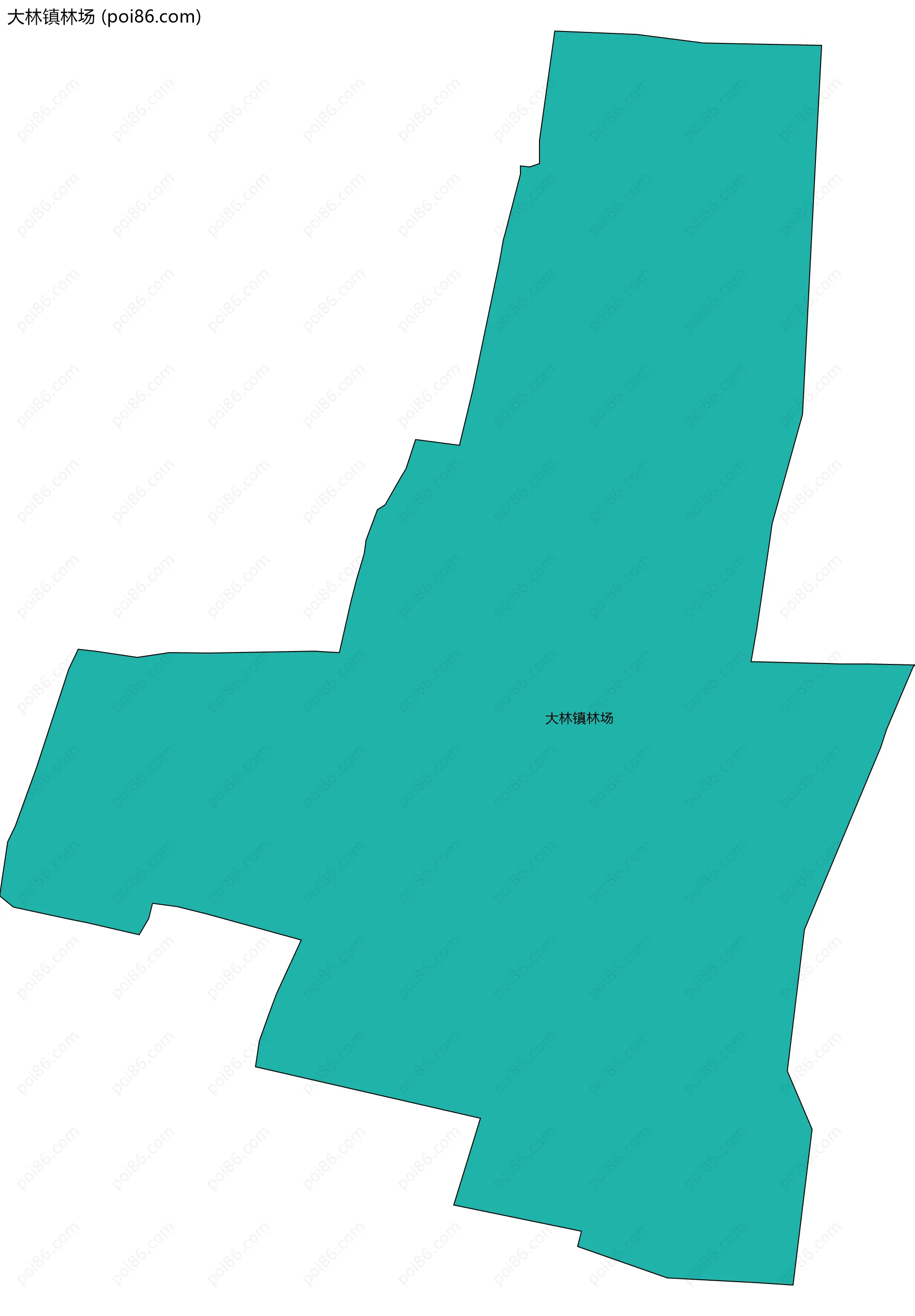 大林镇林场边界地图