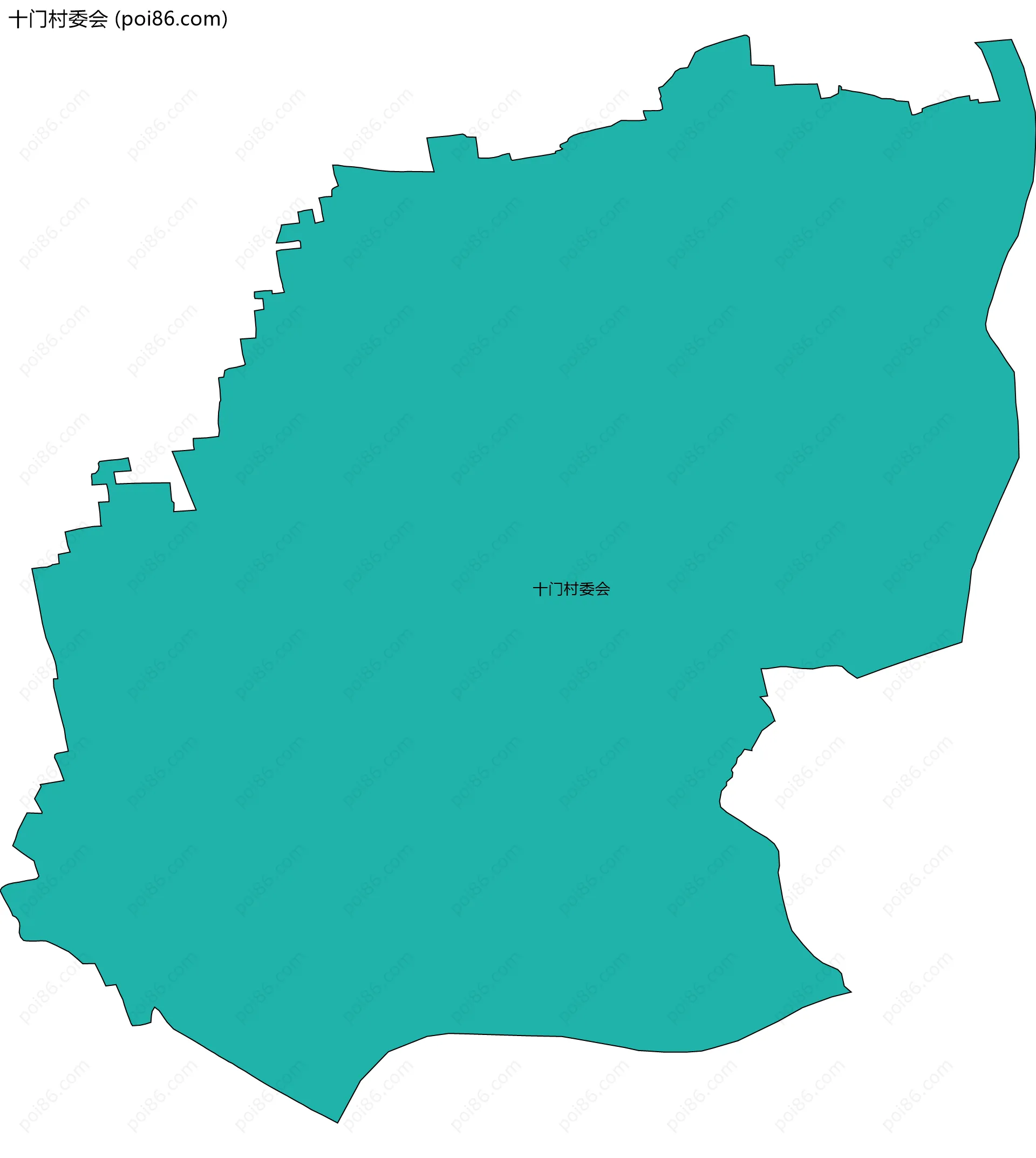 十门村委会边界地图