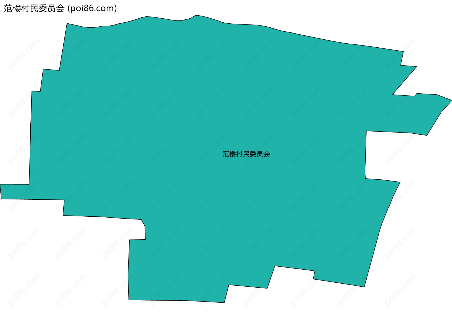 范楼村民委员会边界地图