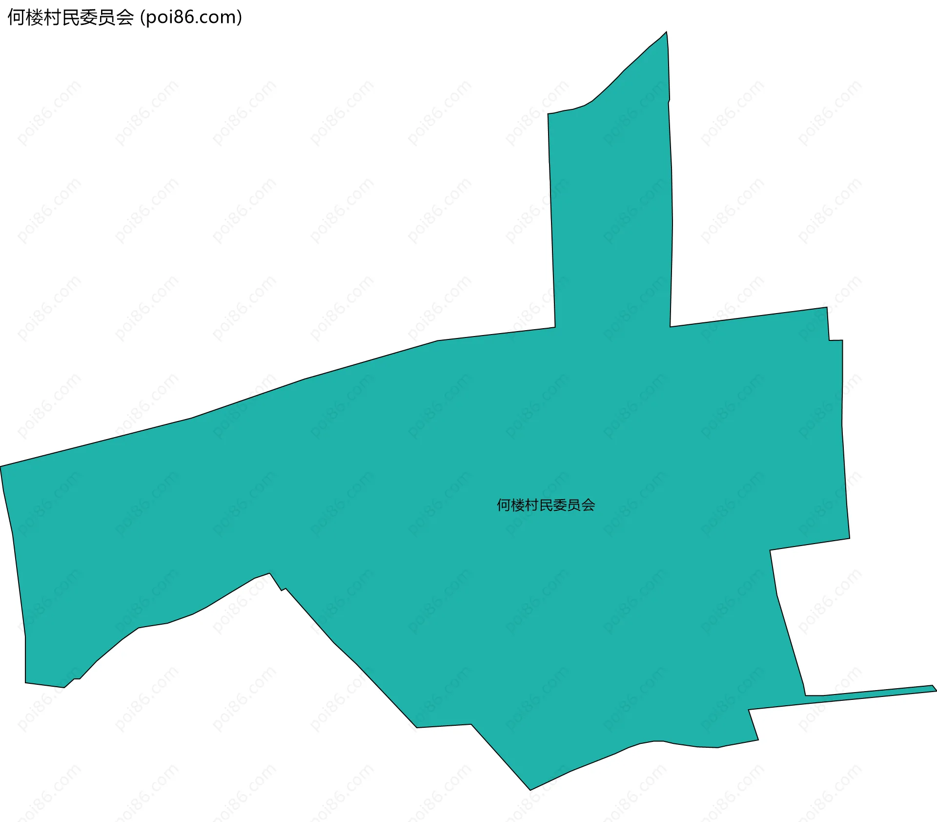 何楼村民委员会边界地图