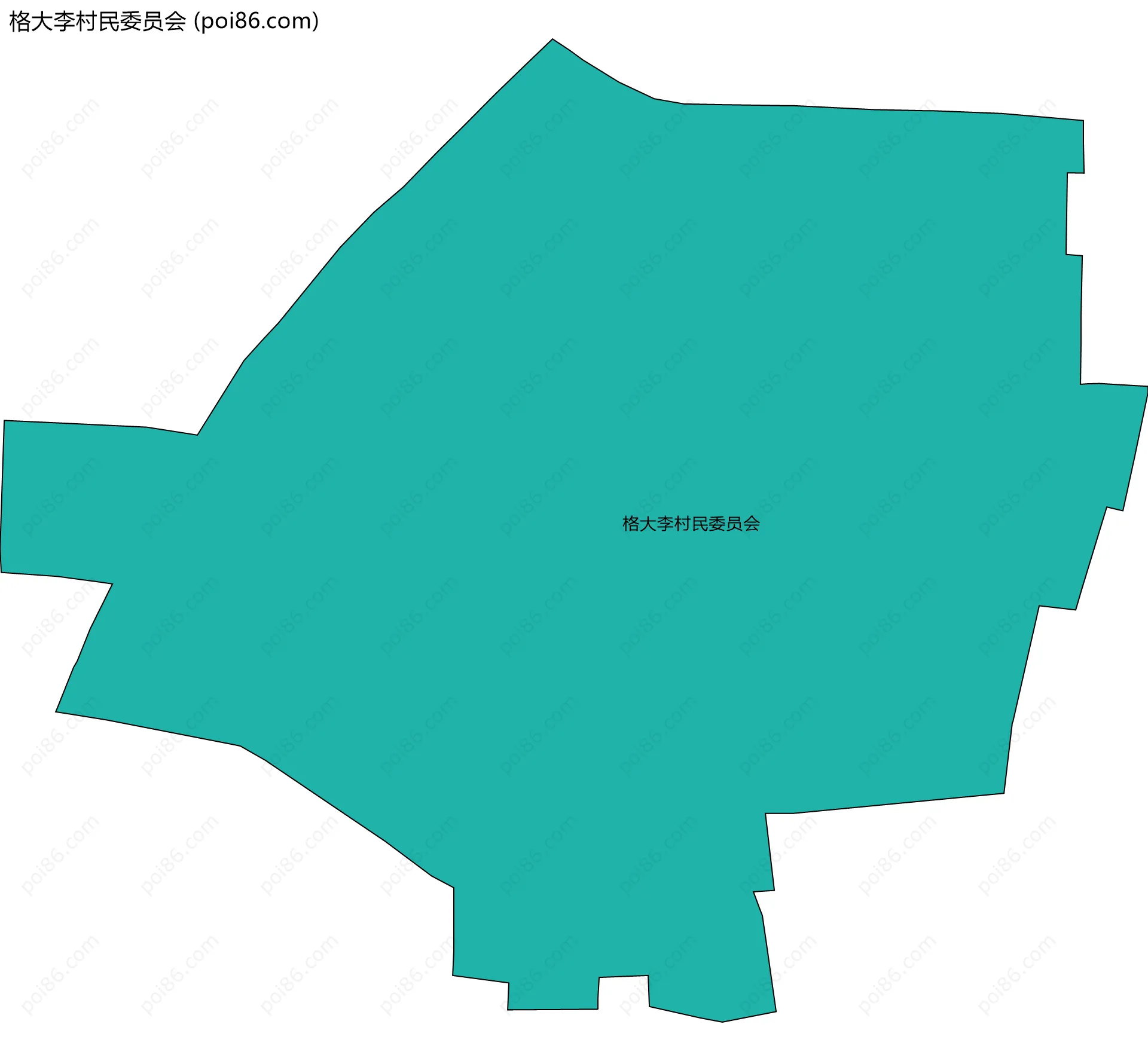 格大李村民委员会边界地图