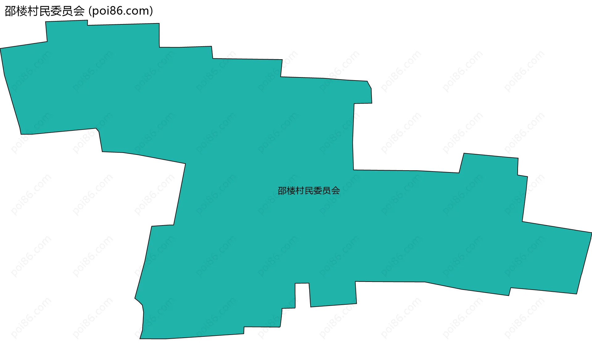 邵楼村民委员会边界地图