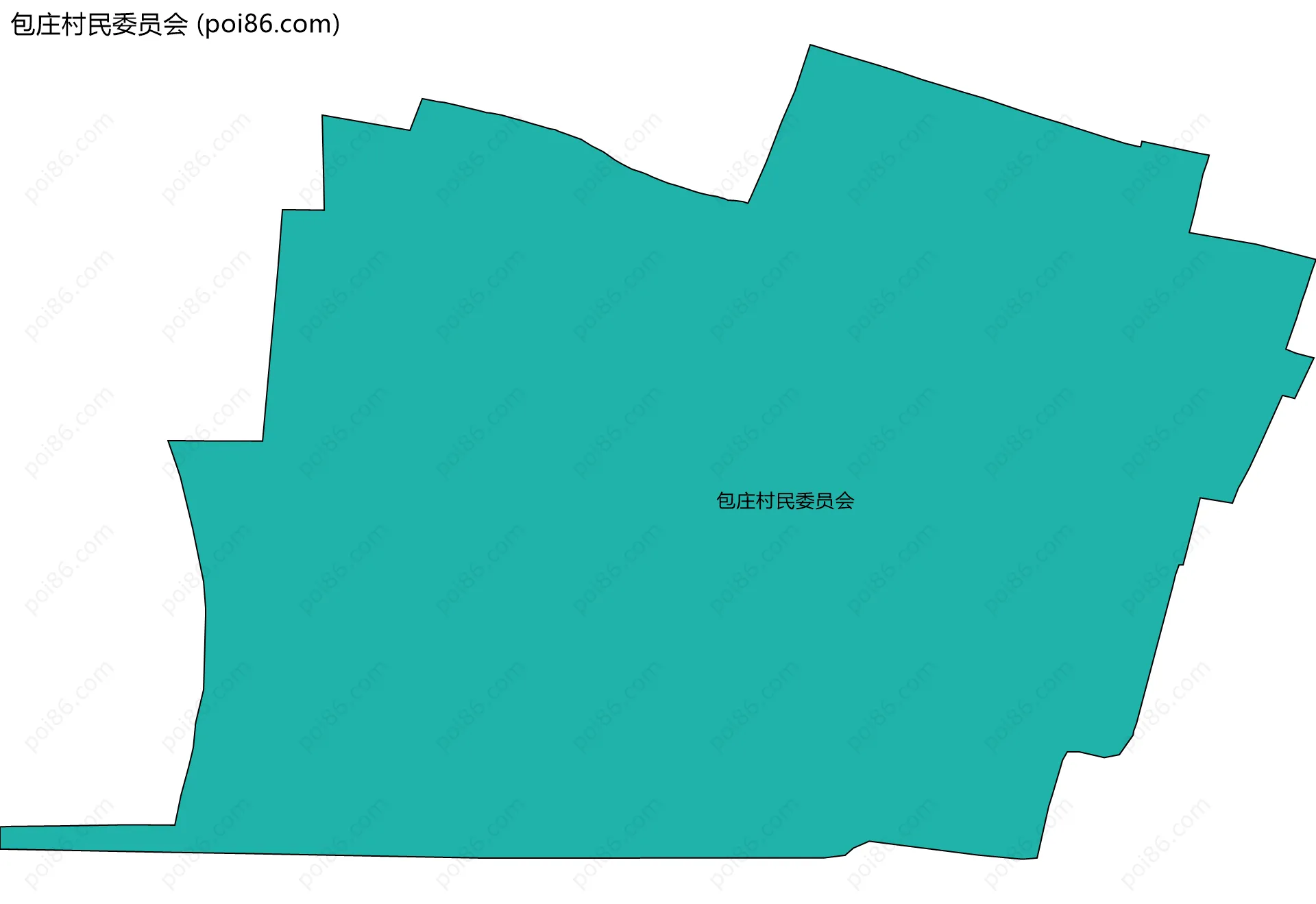 包庄村民委员会边界地图