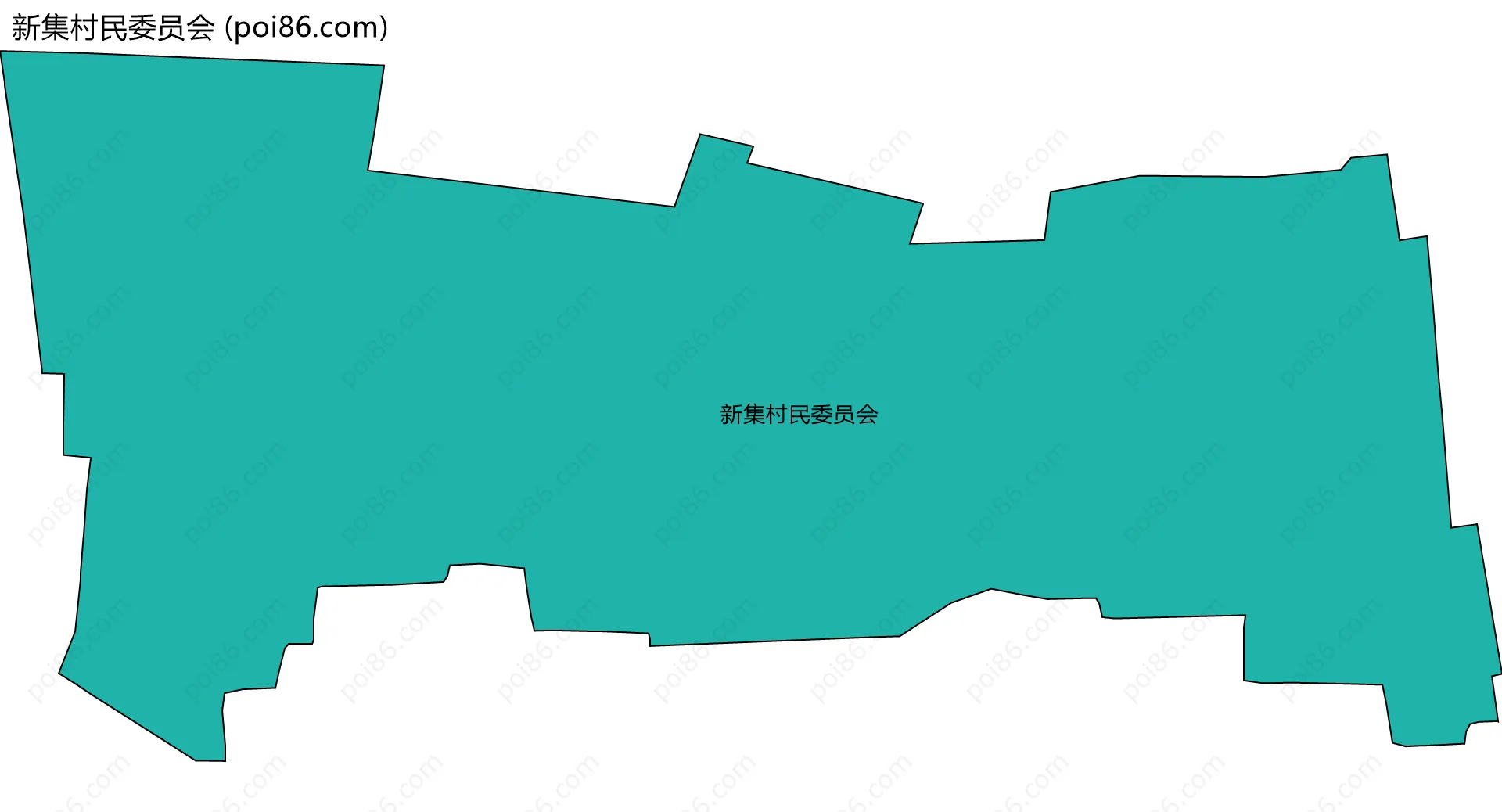 新集村民委员会边界地图