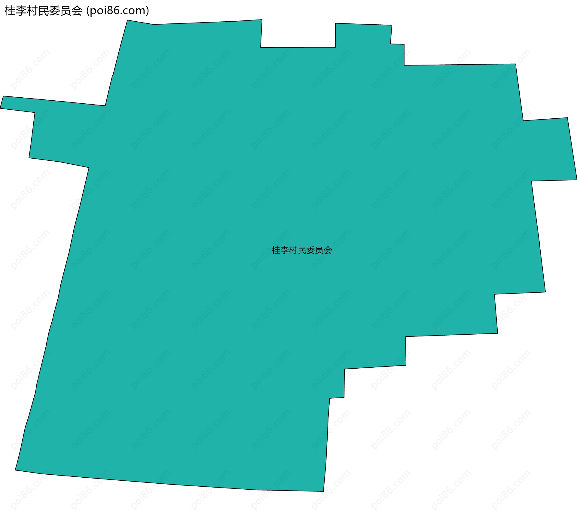 桂李村民委员会边界地图