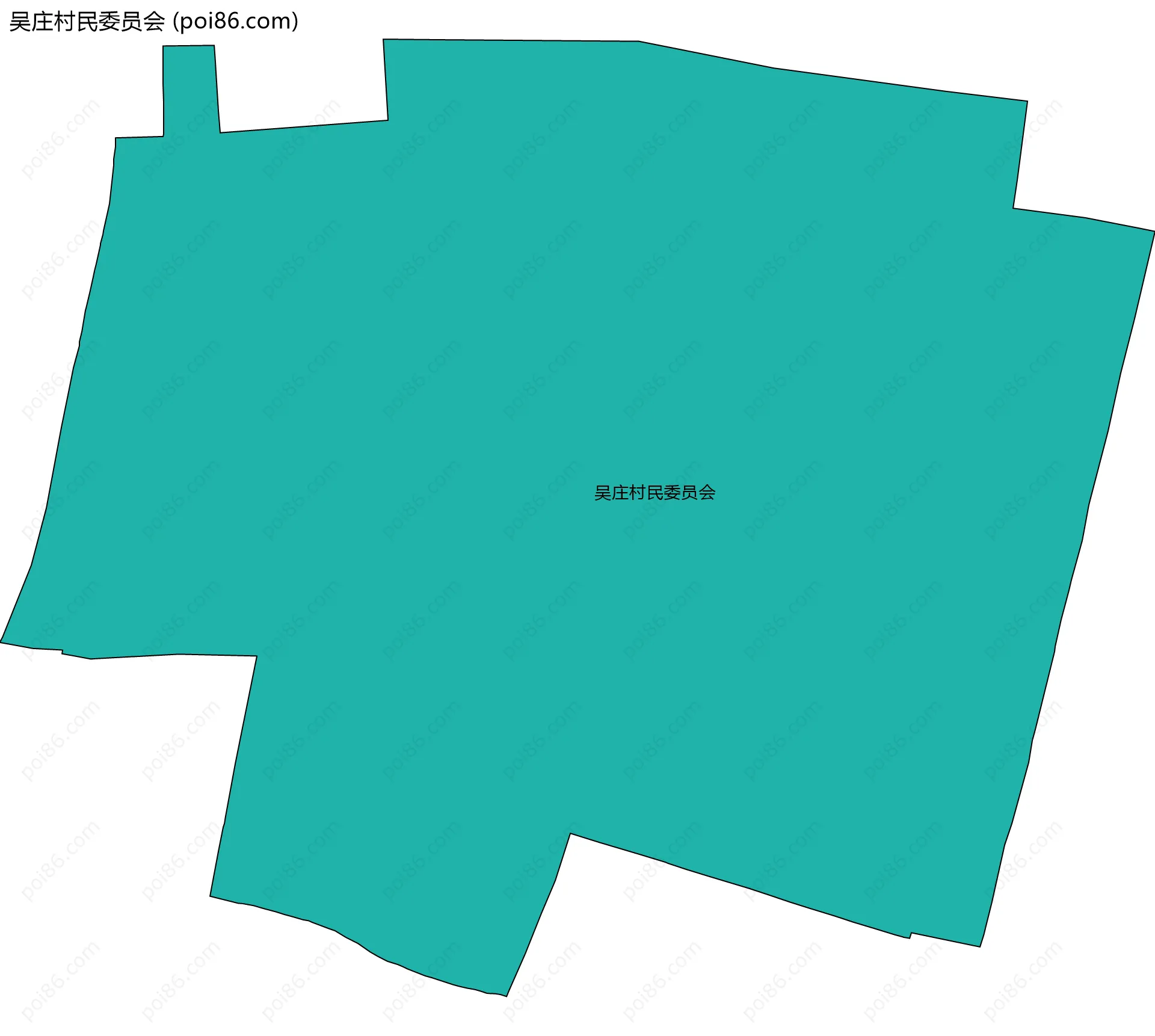 吴庄村民委员会边界地图