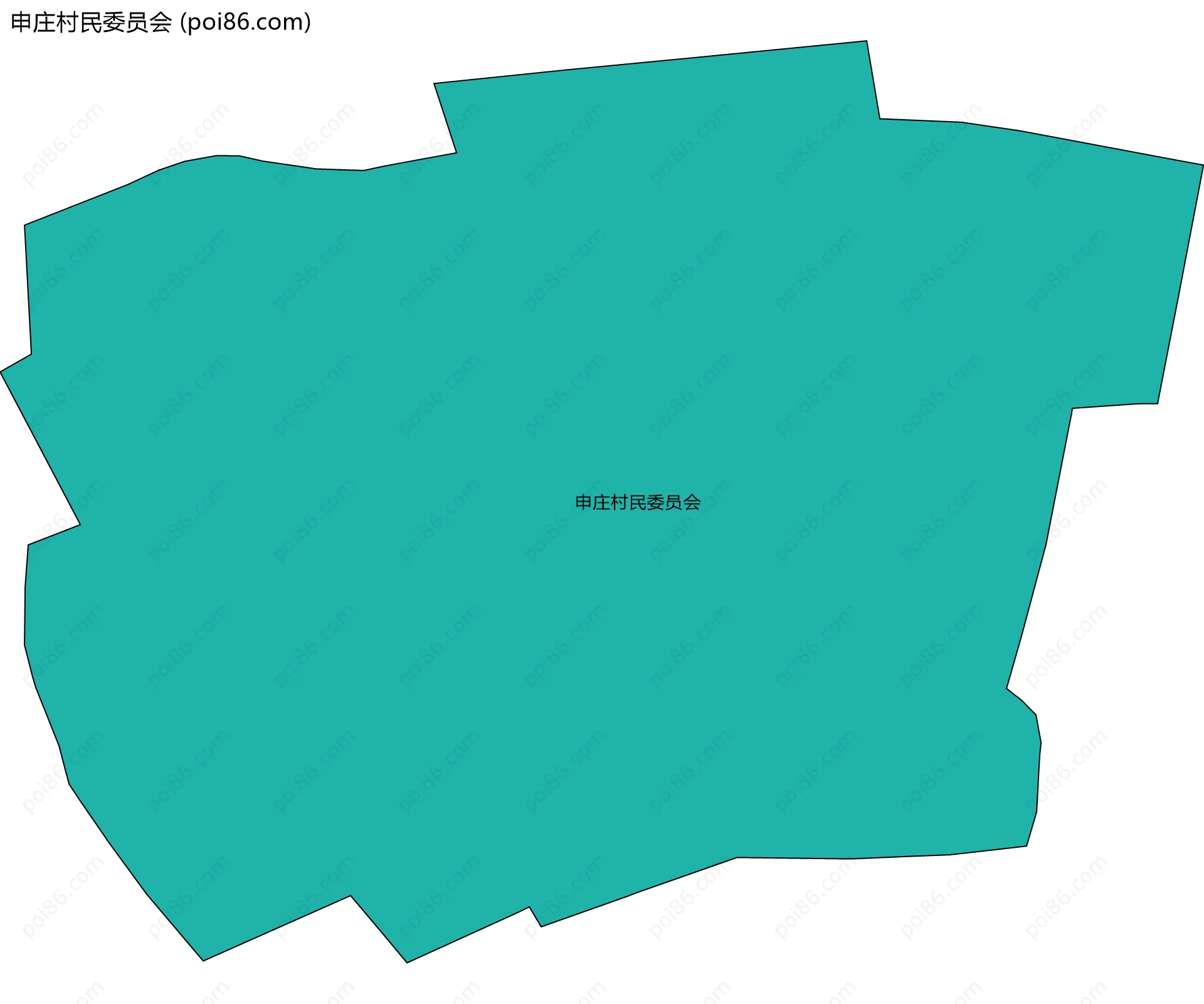 申庄村民委员会边界地图