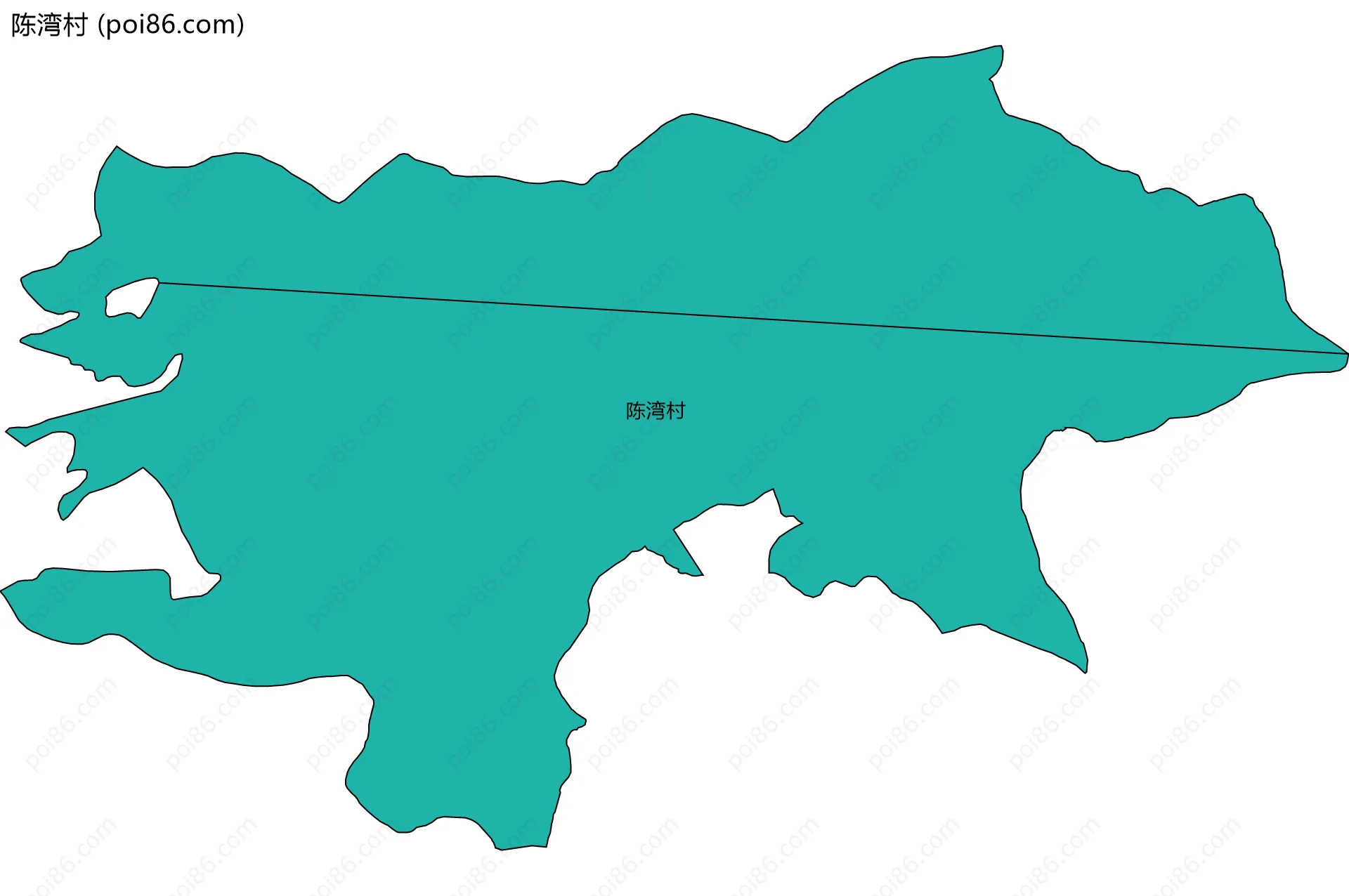 陈湾村边界地图