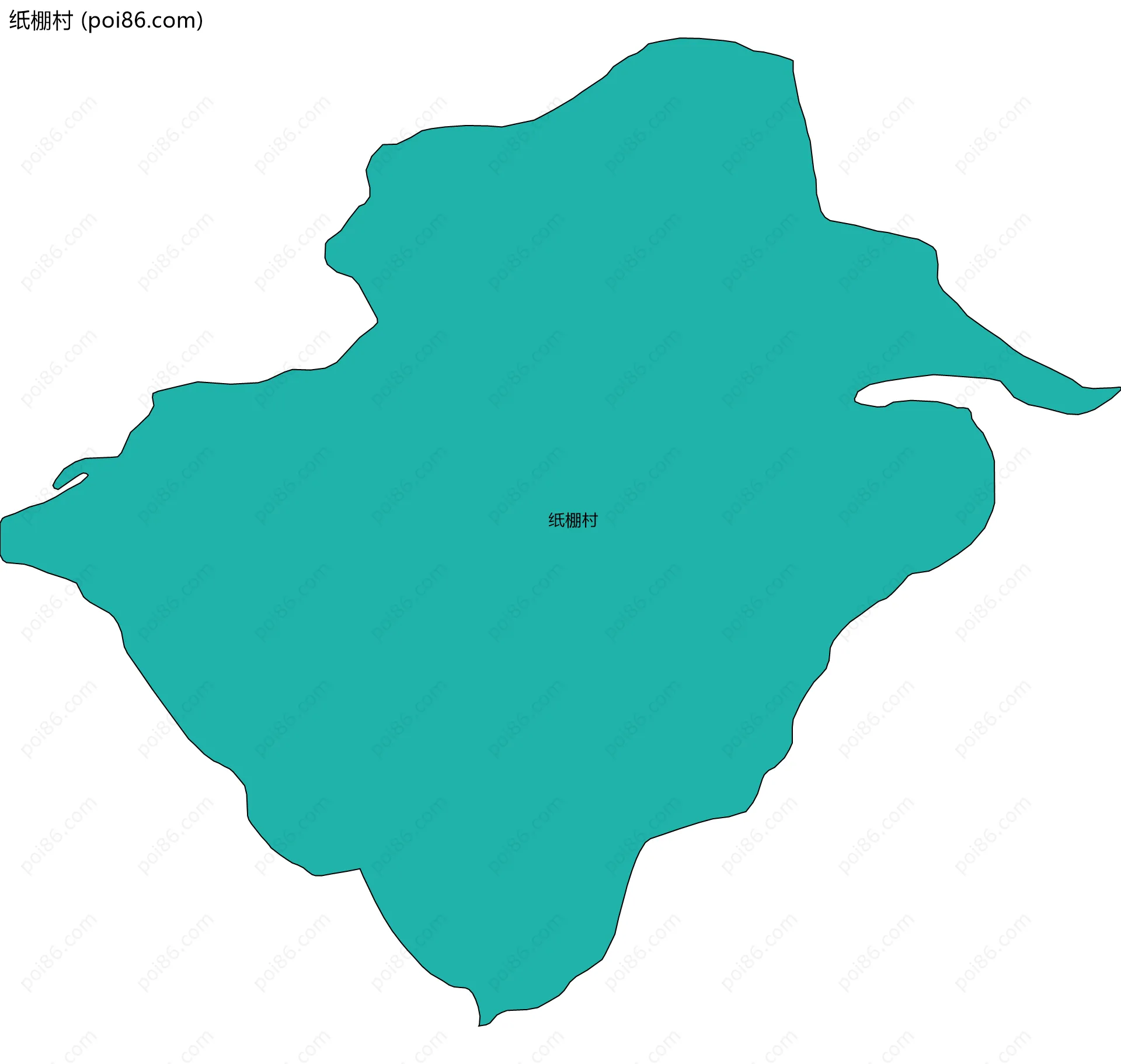 纸棚村边界地图