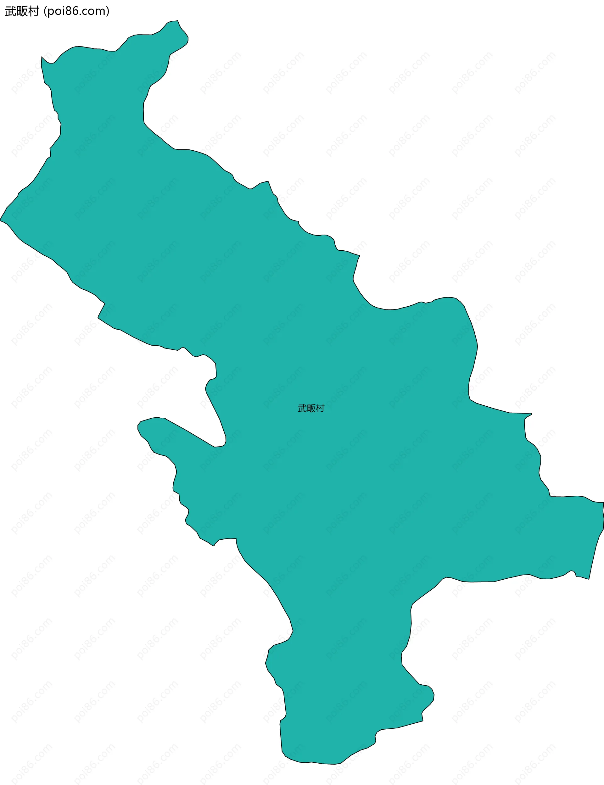 武畈村边界地图