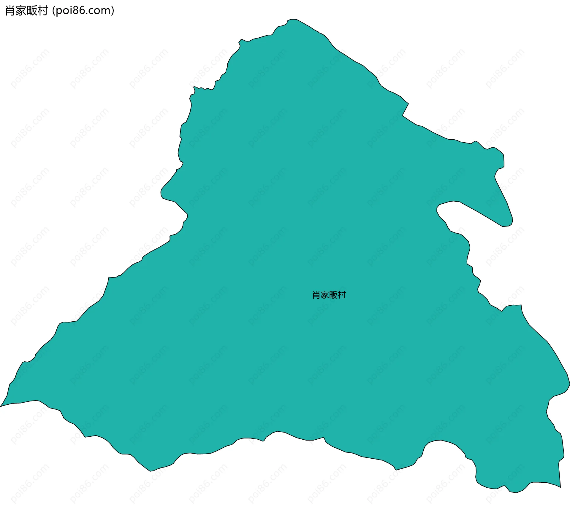 肖家畈村边界地图