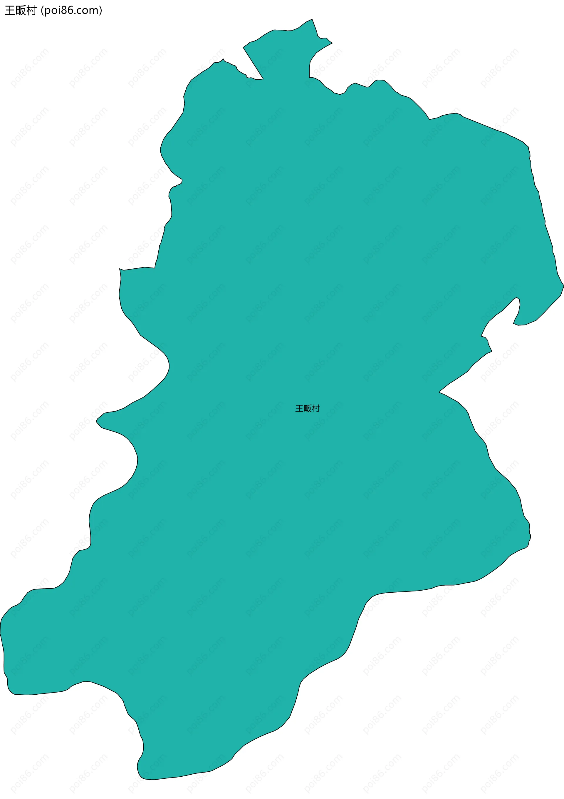 王畈村边界地图