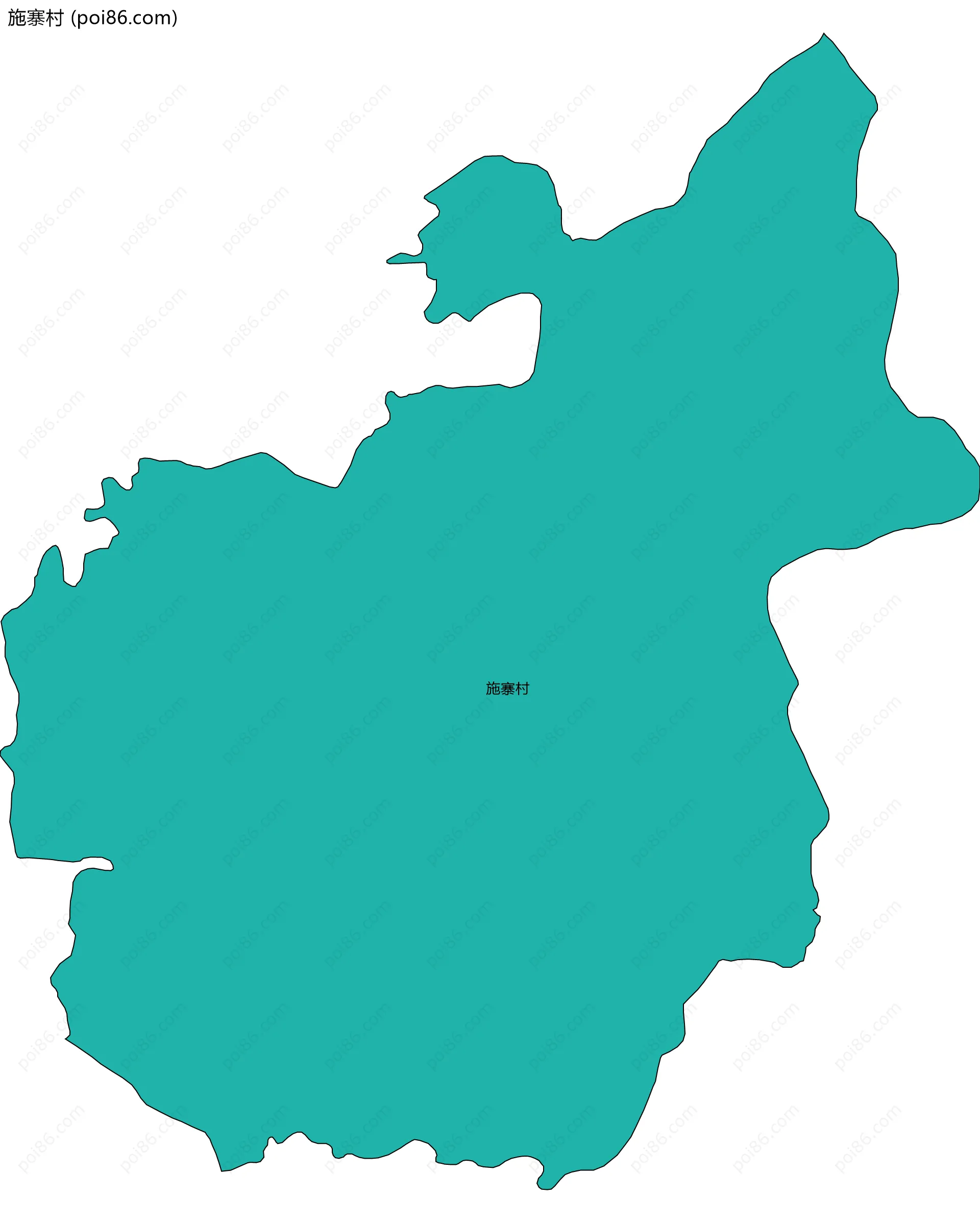 施寨村边界地图