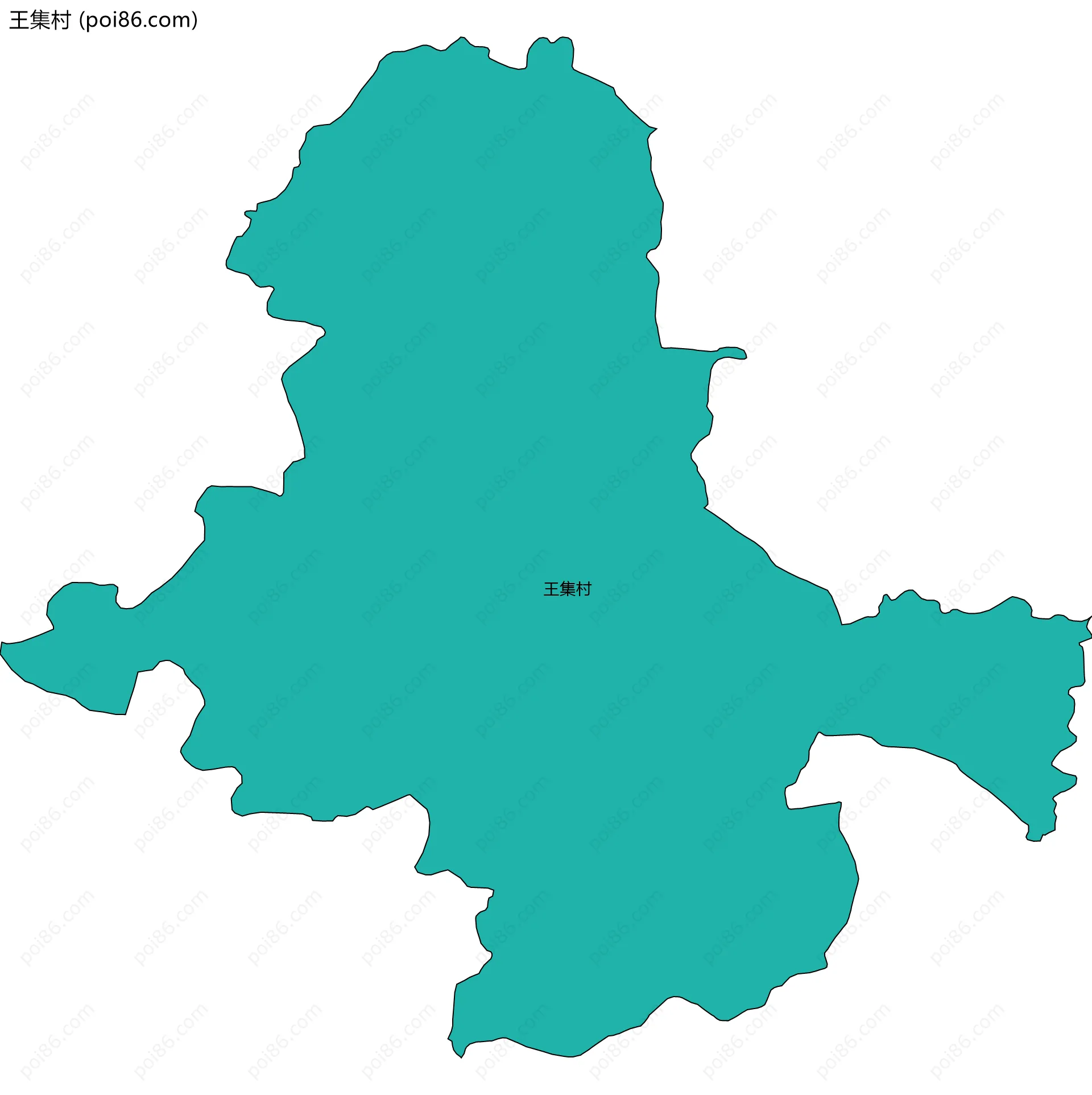王集村边界地图