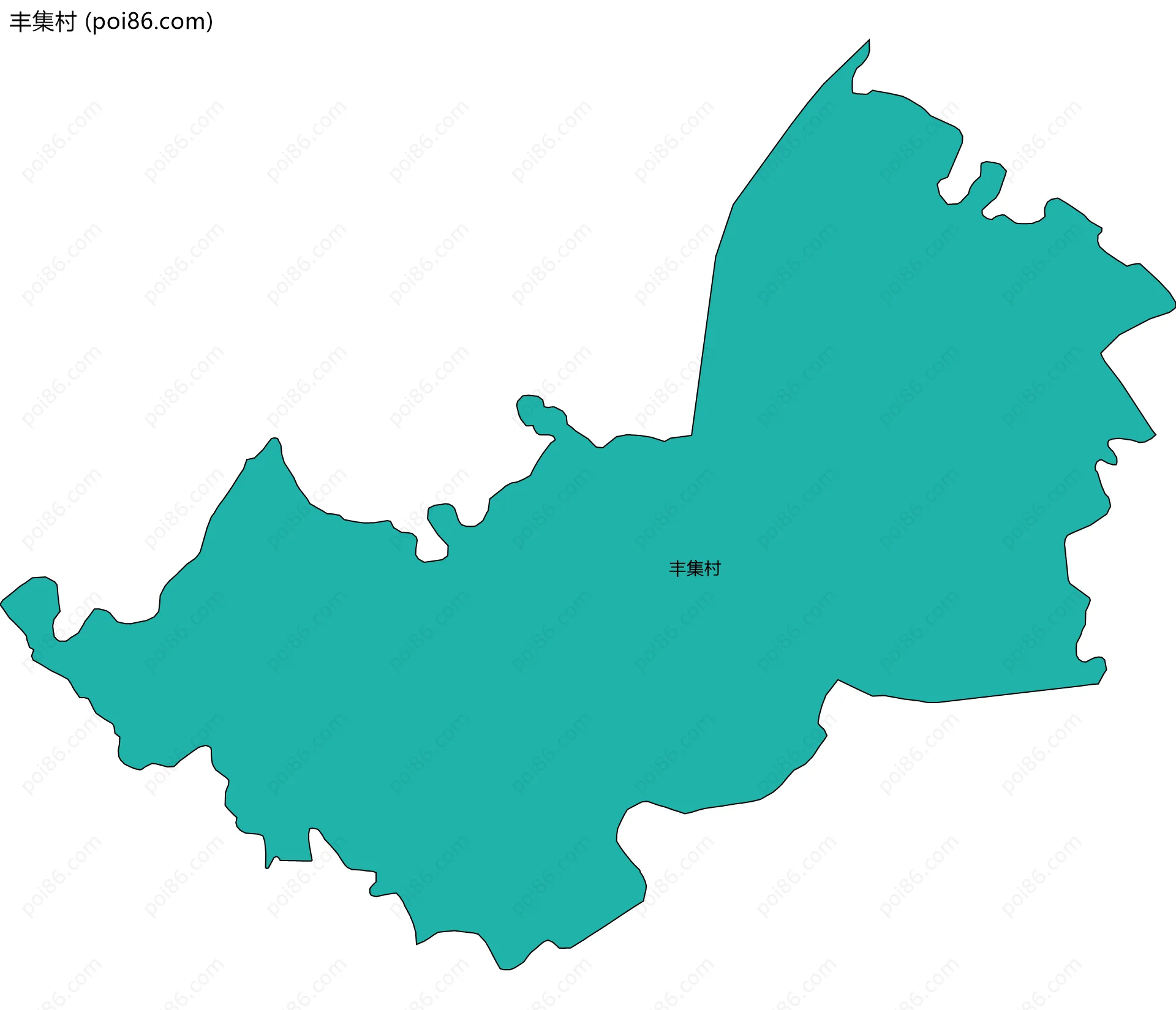 丰集村边界地图