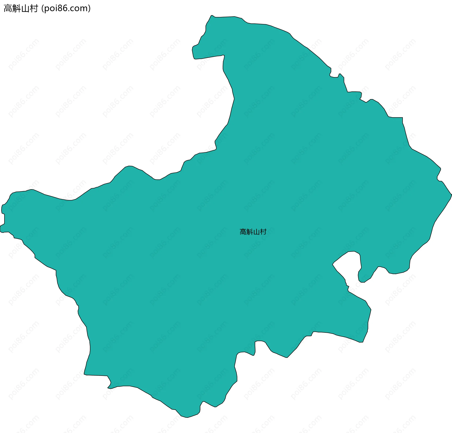 高斛山村边界地图