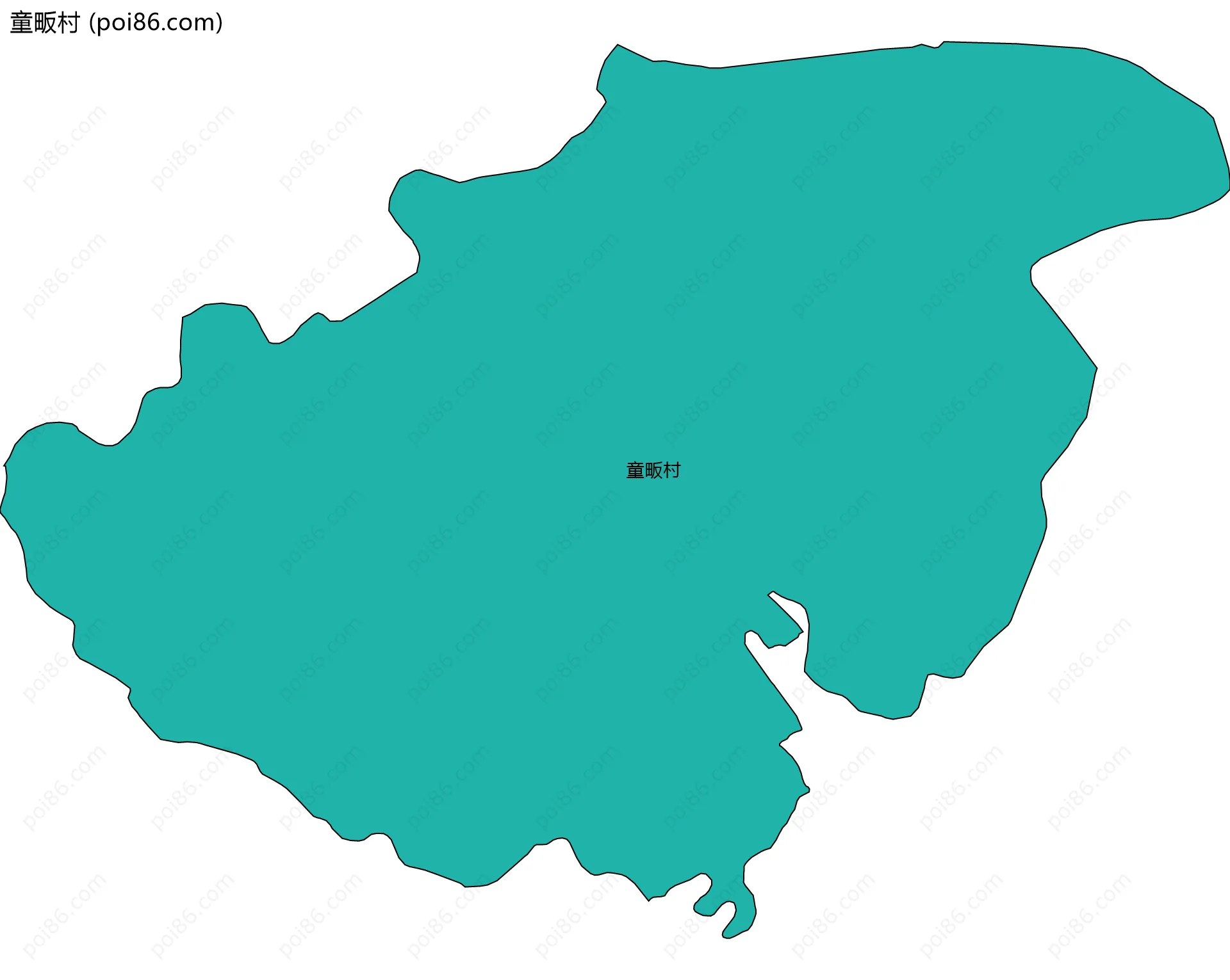 童畈村边界地图